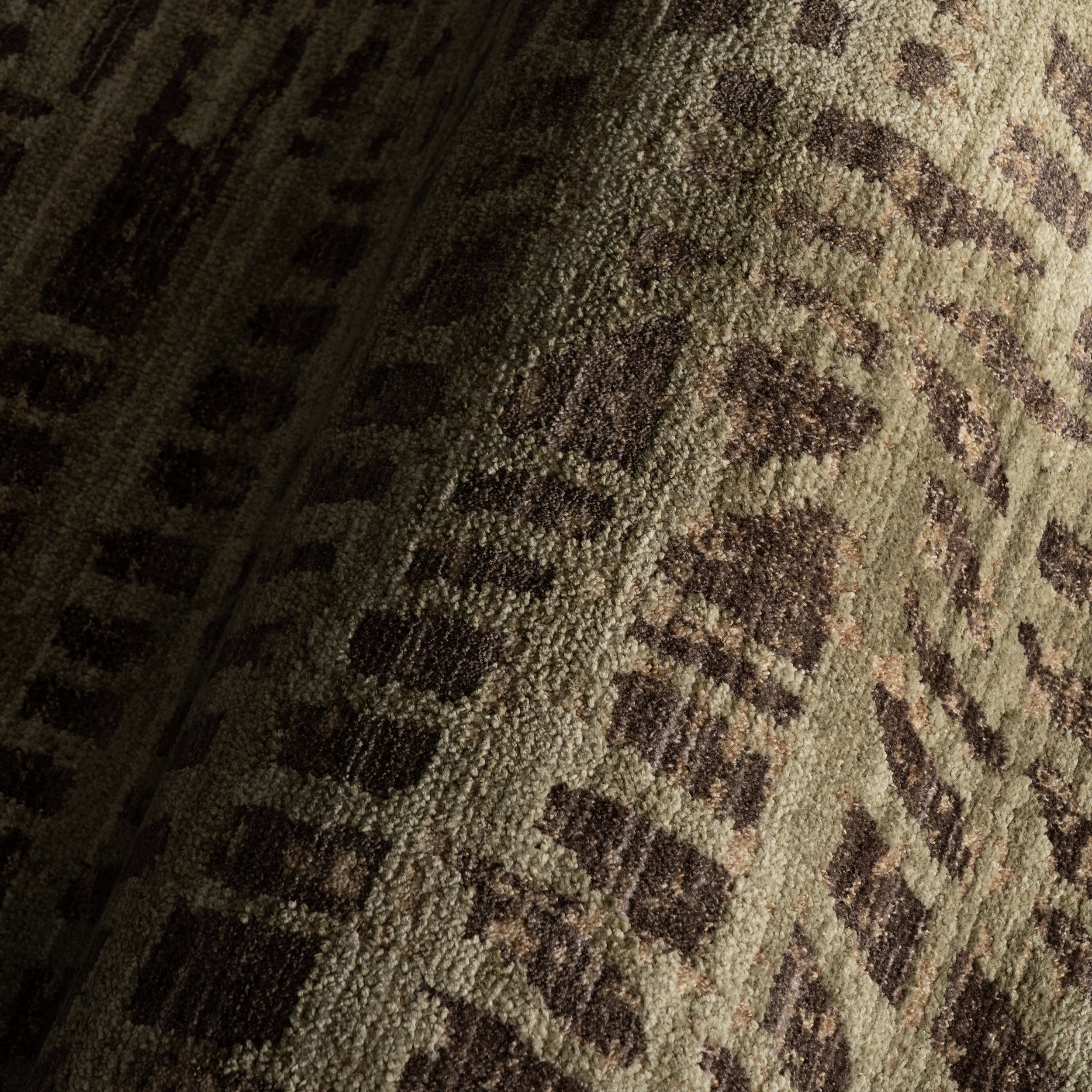 Dashline Modern Animal Print Rug | Green - Image 3