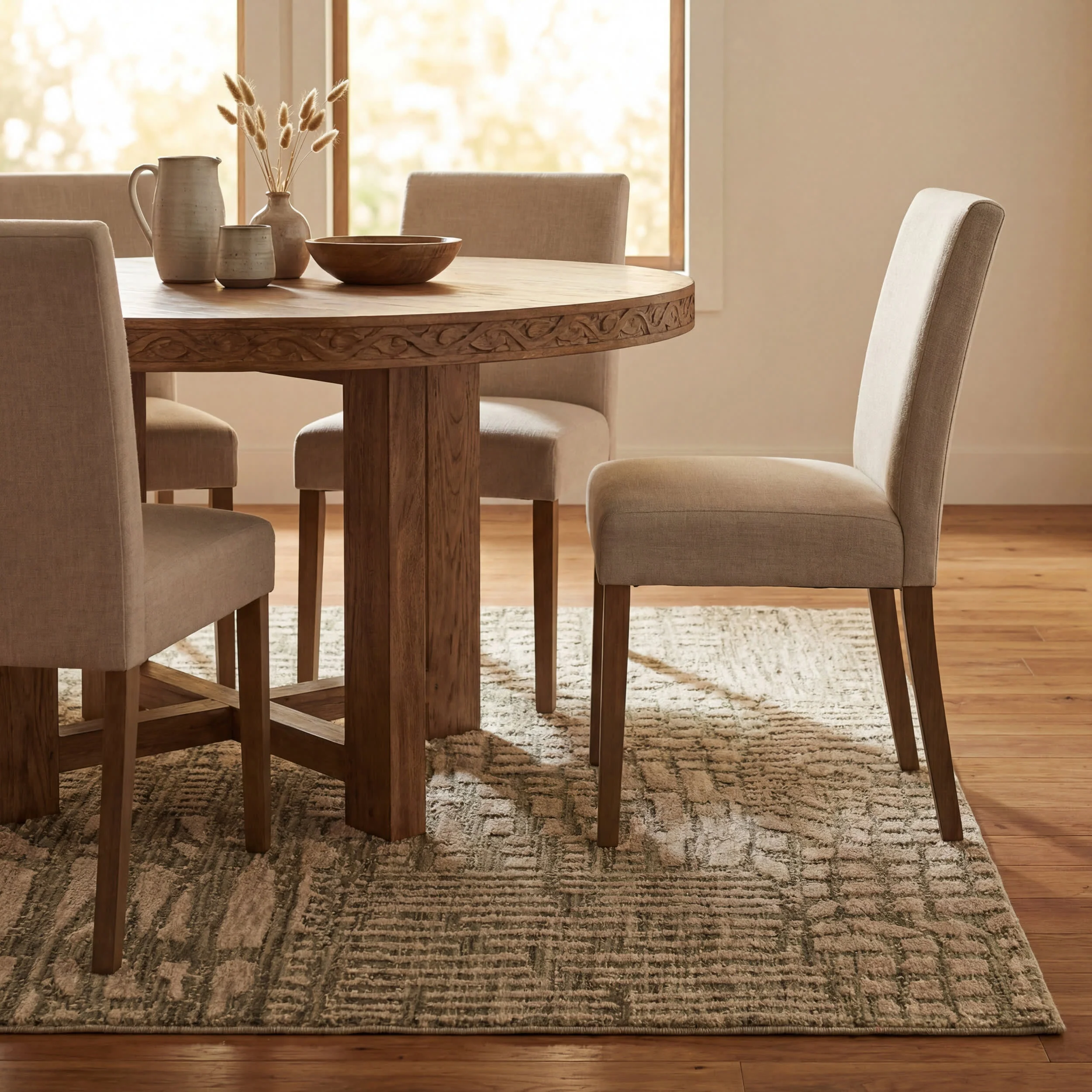 Dashline Modern Animal Print Rug | Tan - Image 7