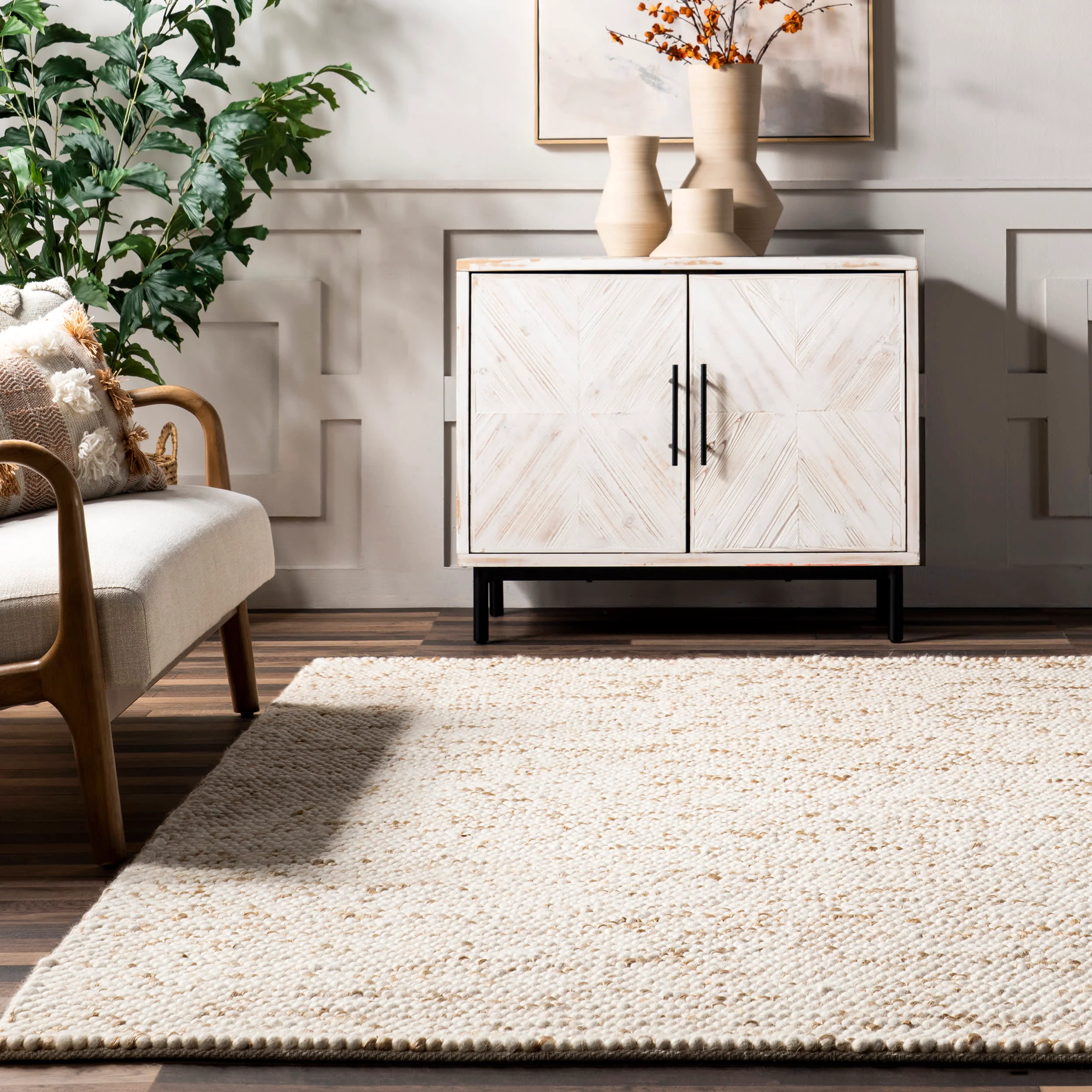 Daune Popcorn Textured Rug | Ivory - Image 4