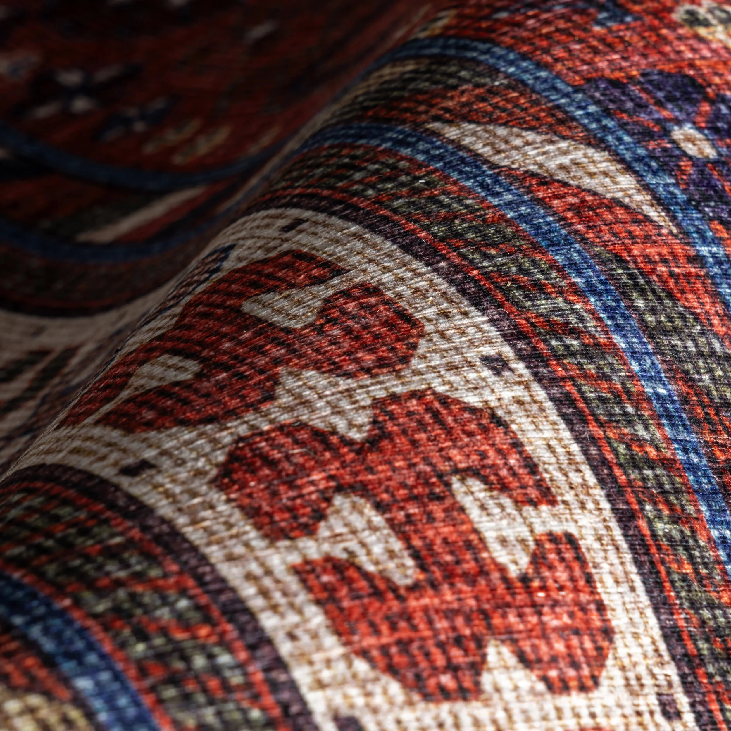 Davina Classic Spill Proof Washable Rug | Brick - Image 3