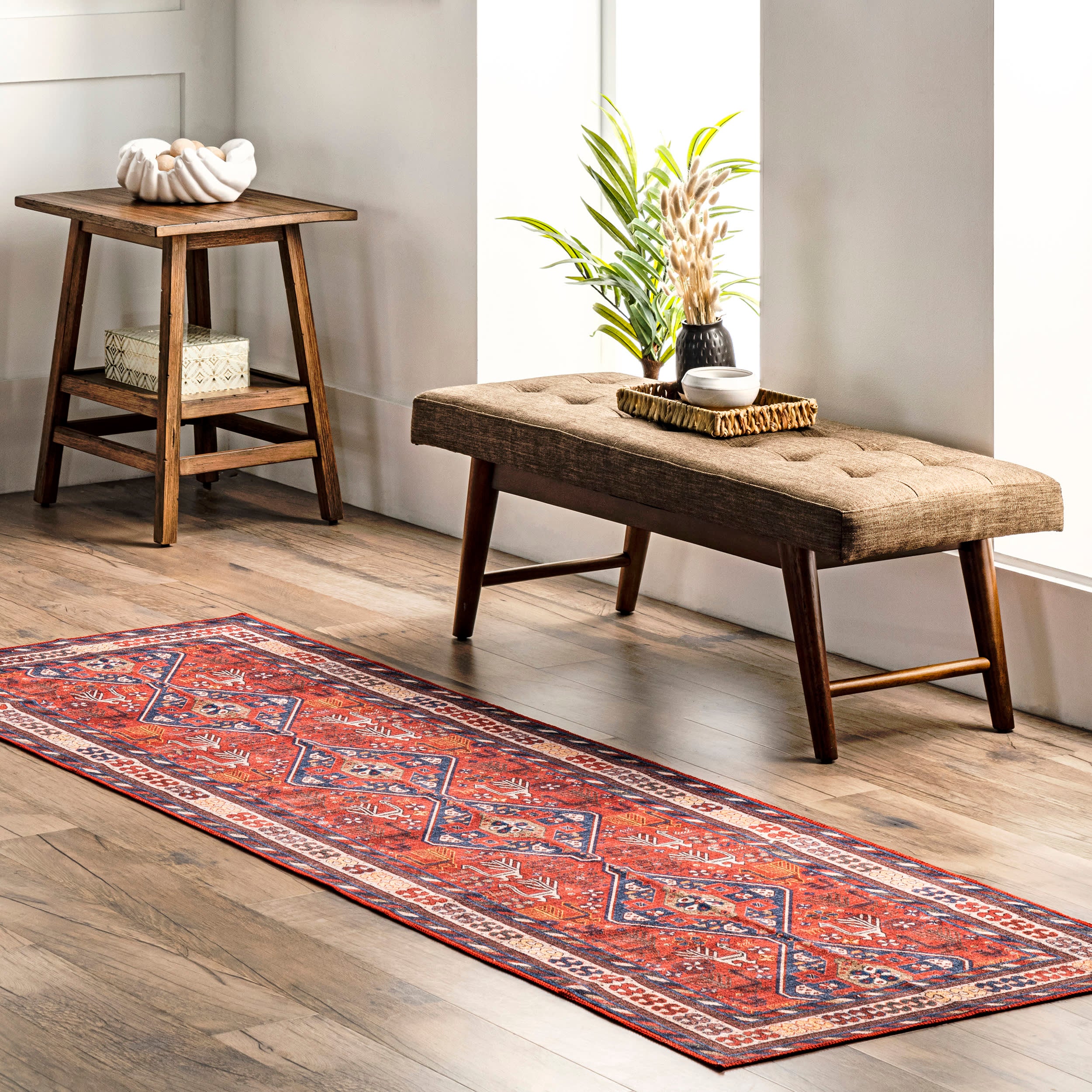 Davina Classic Washable Rug | Brick - Image 2