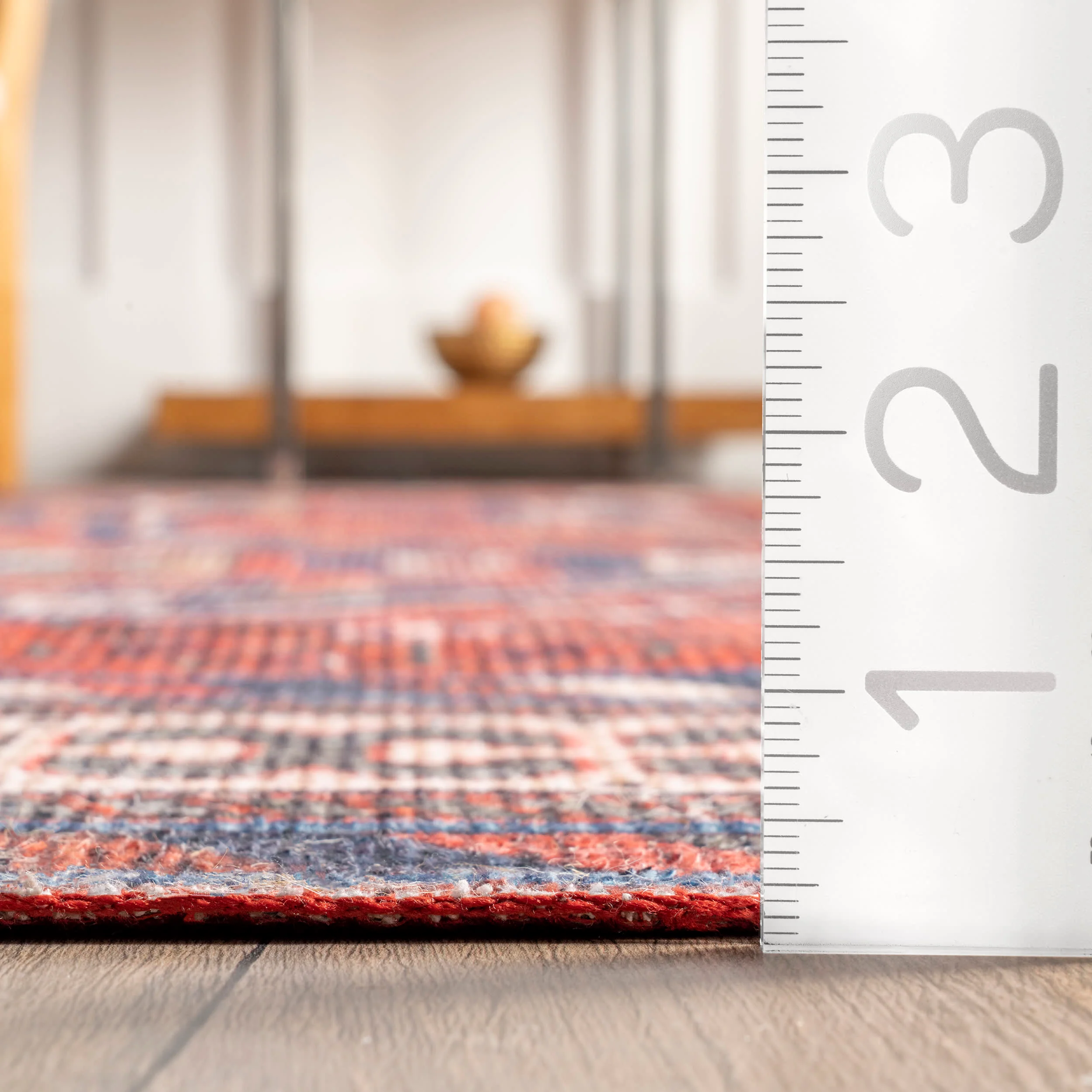 Davina Classic Washable Rug | Brick - Image 5