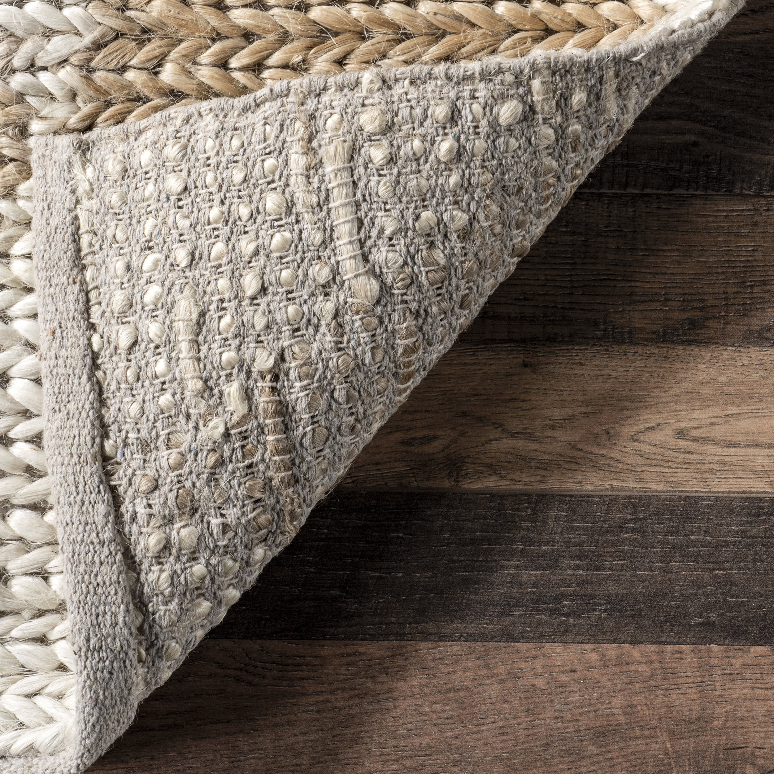 Deja Diamond Jute Trellis Rug | Natural - Image 6
