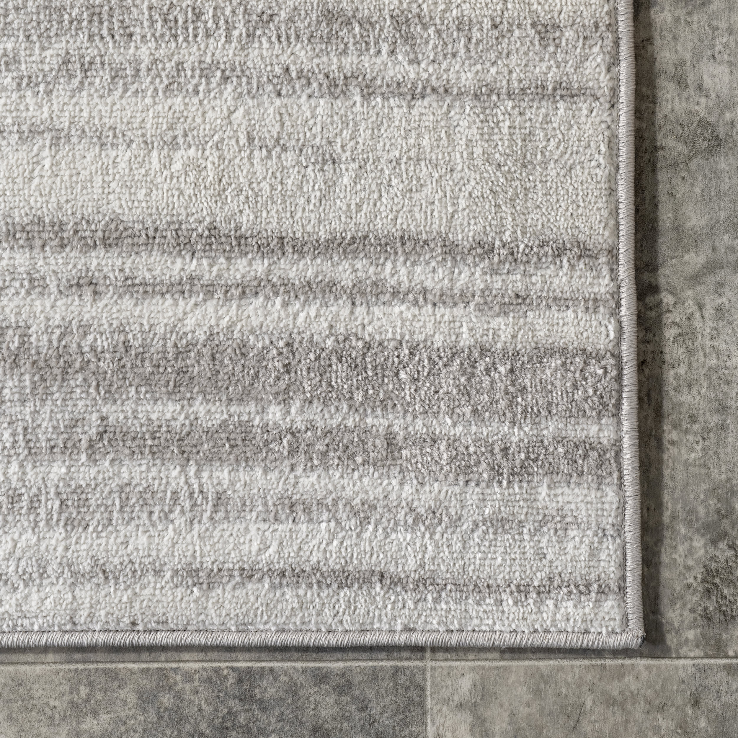 Delaney Fading Pinstripes Rug | Grey - Image 3
