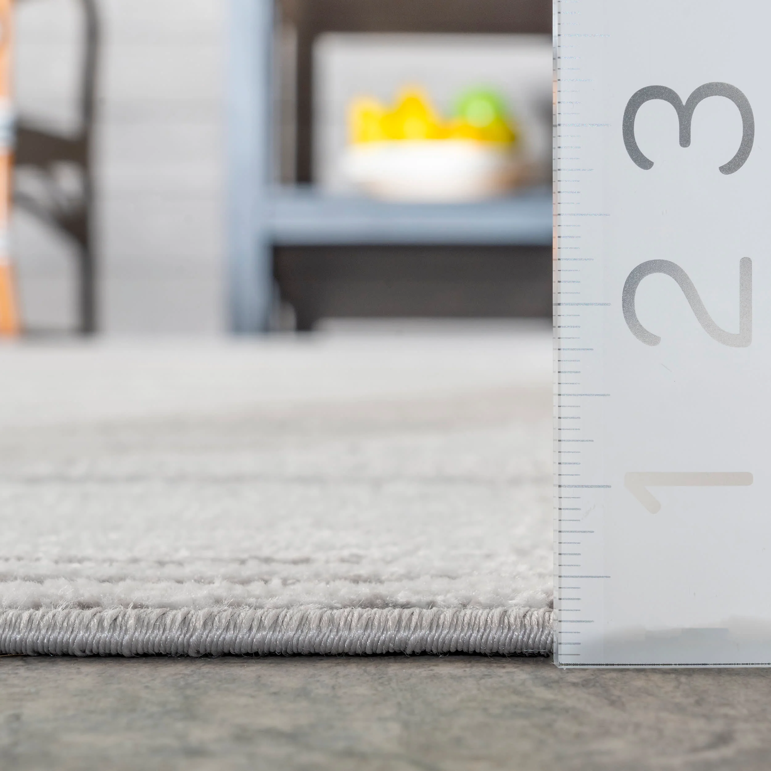 Delaney Fading Pinstripes Rug | Grey - Image 5