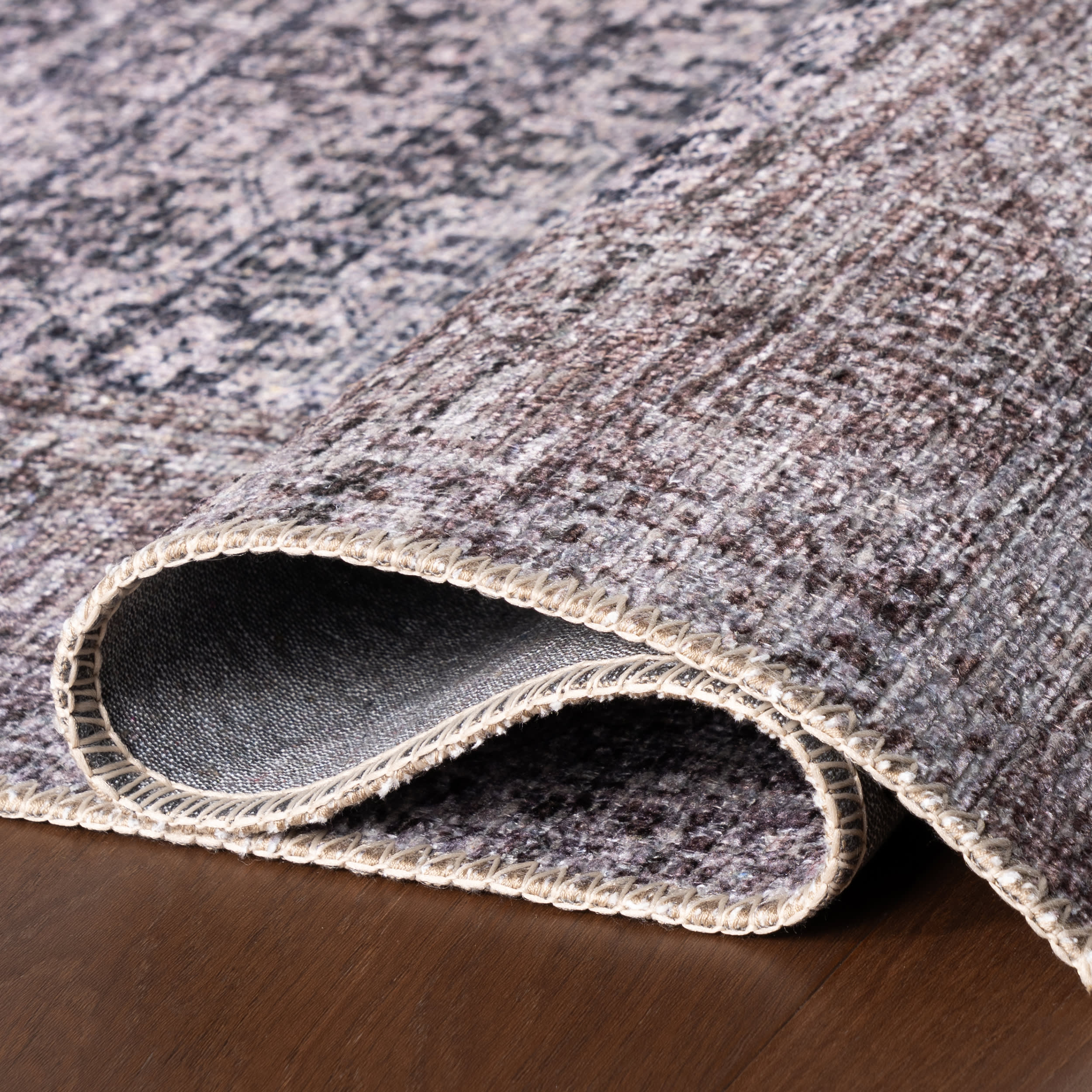 Delph Vintage & Distressed Washable Rug | Brown - Image 10
