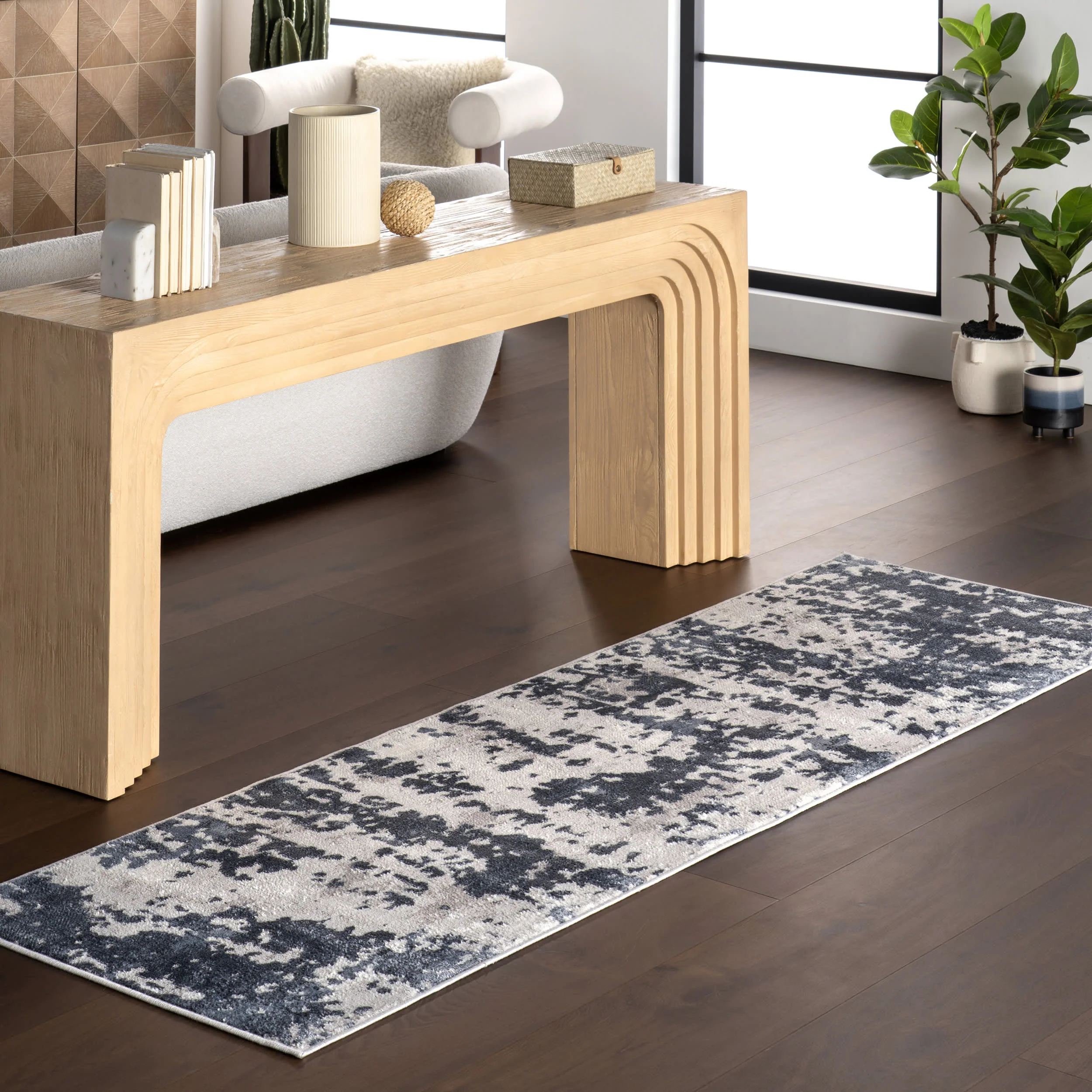 Destiny Modern Abstract Rug | Blue - Image 2