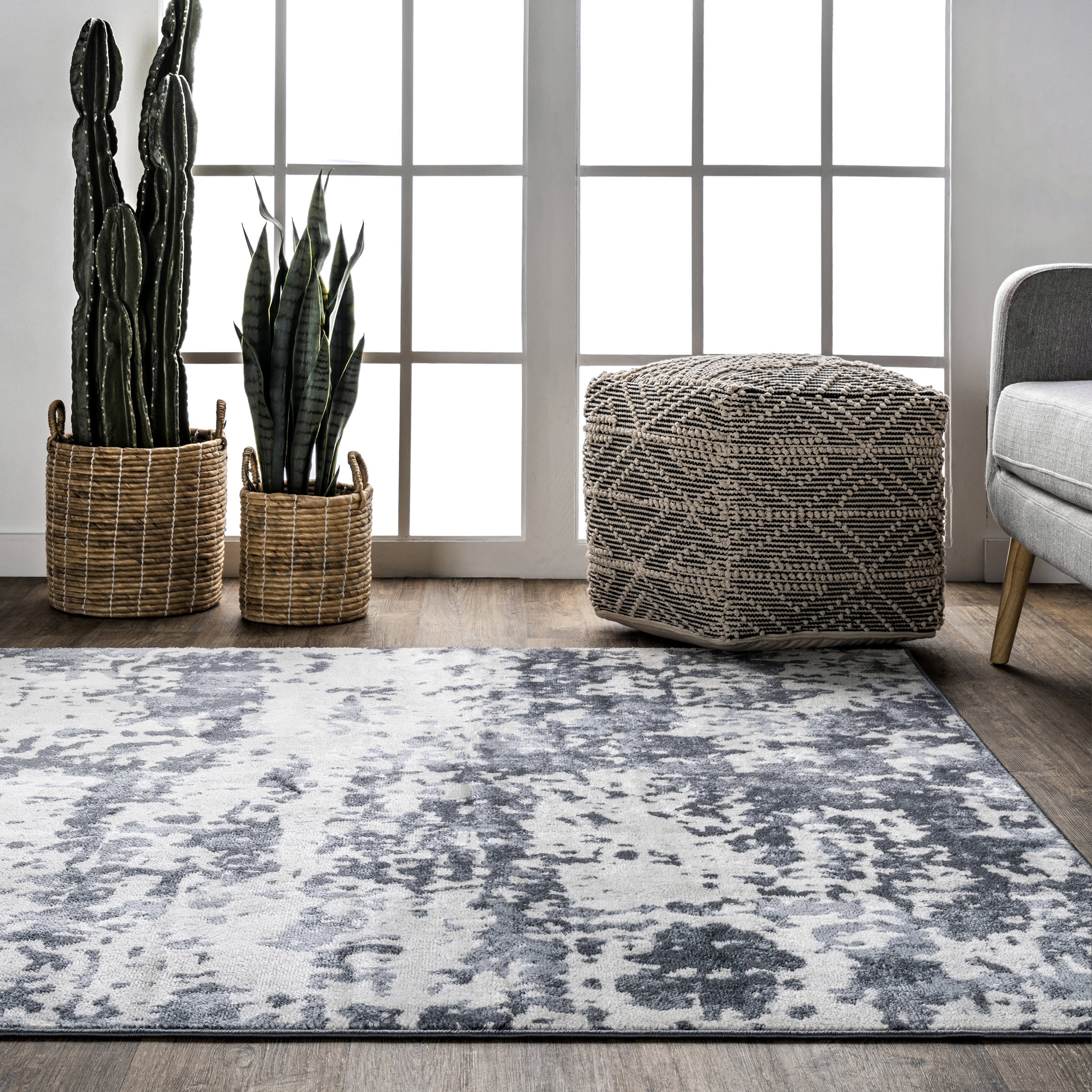 Destiny Modern Abstract Rug | Blue - Image 4
