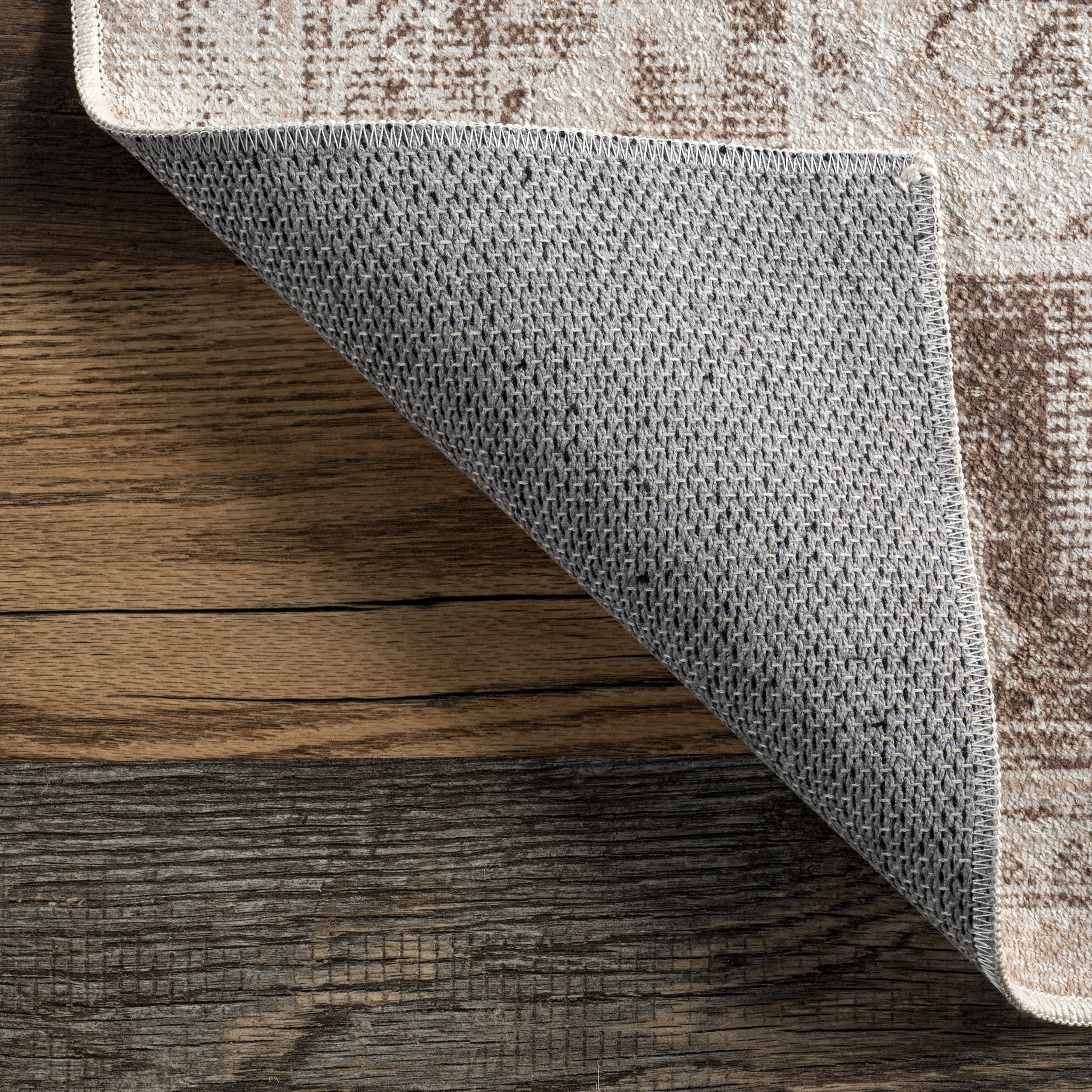 Devi Medallion Washable Rug | Beige - Image 6