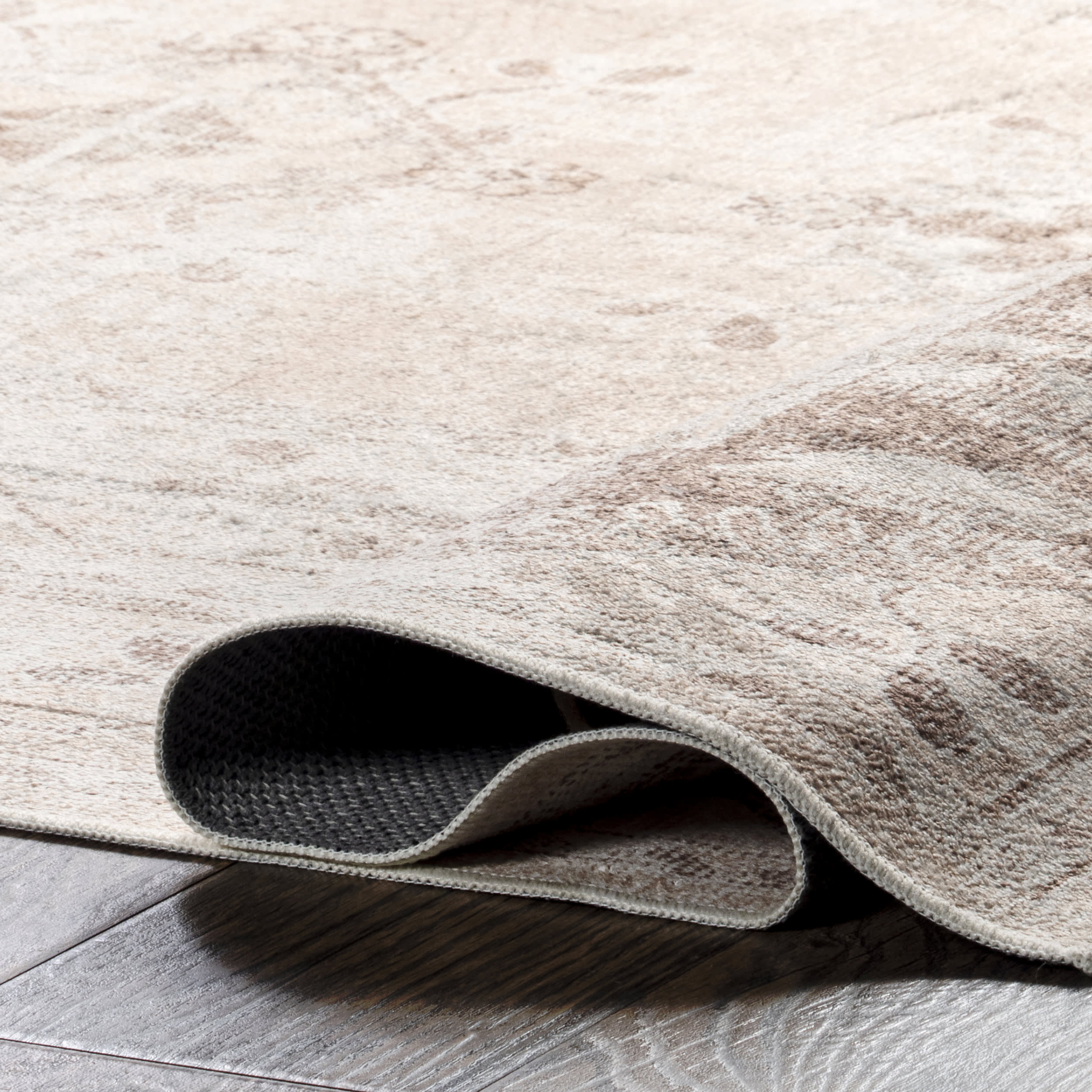 Devi Medallion Washable Rug | Beige - Image 8