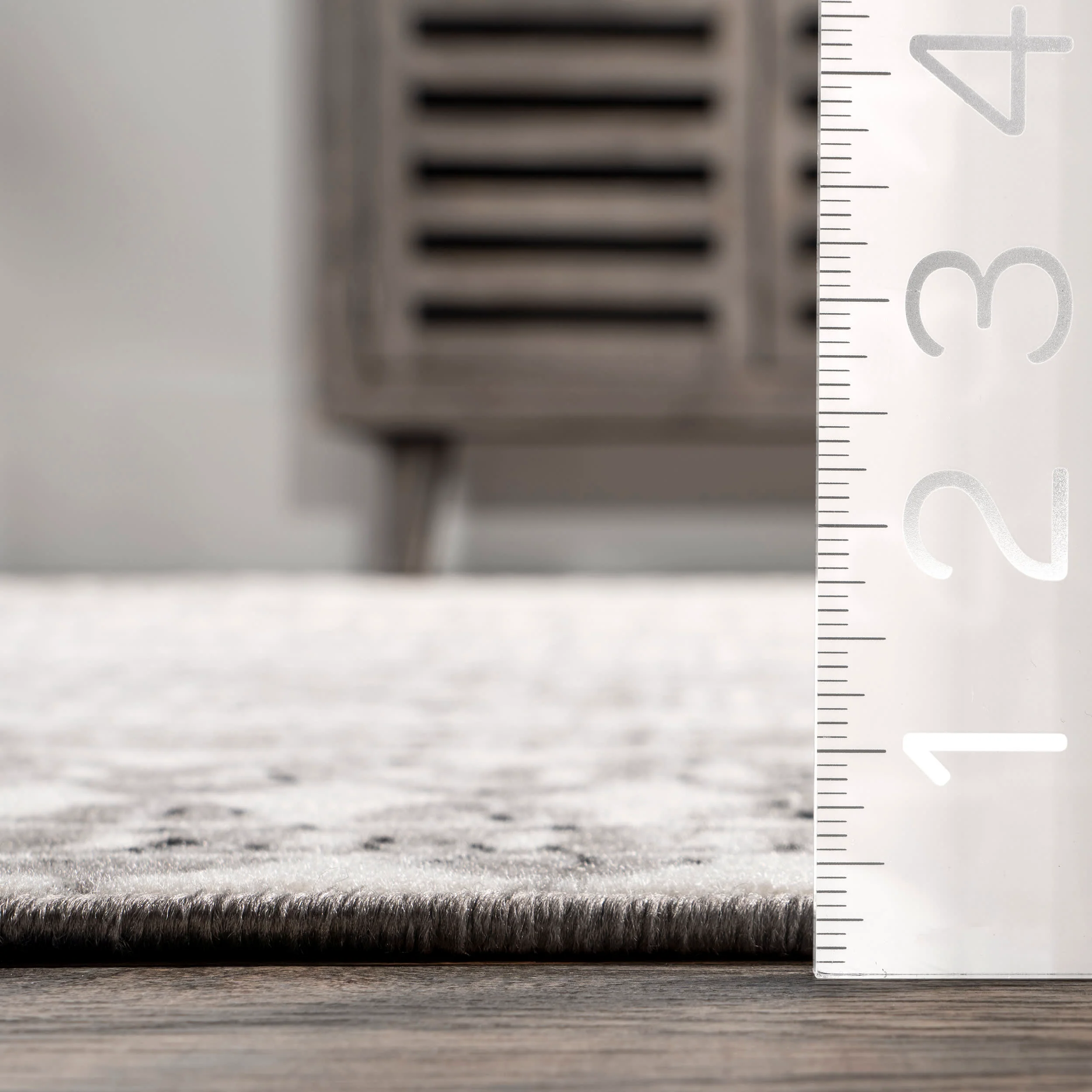 Devin Geometric Banded Rug | Grey - Image 5