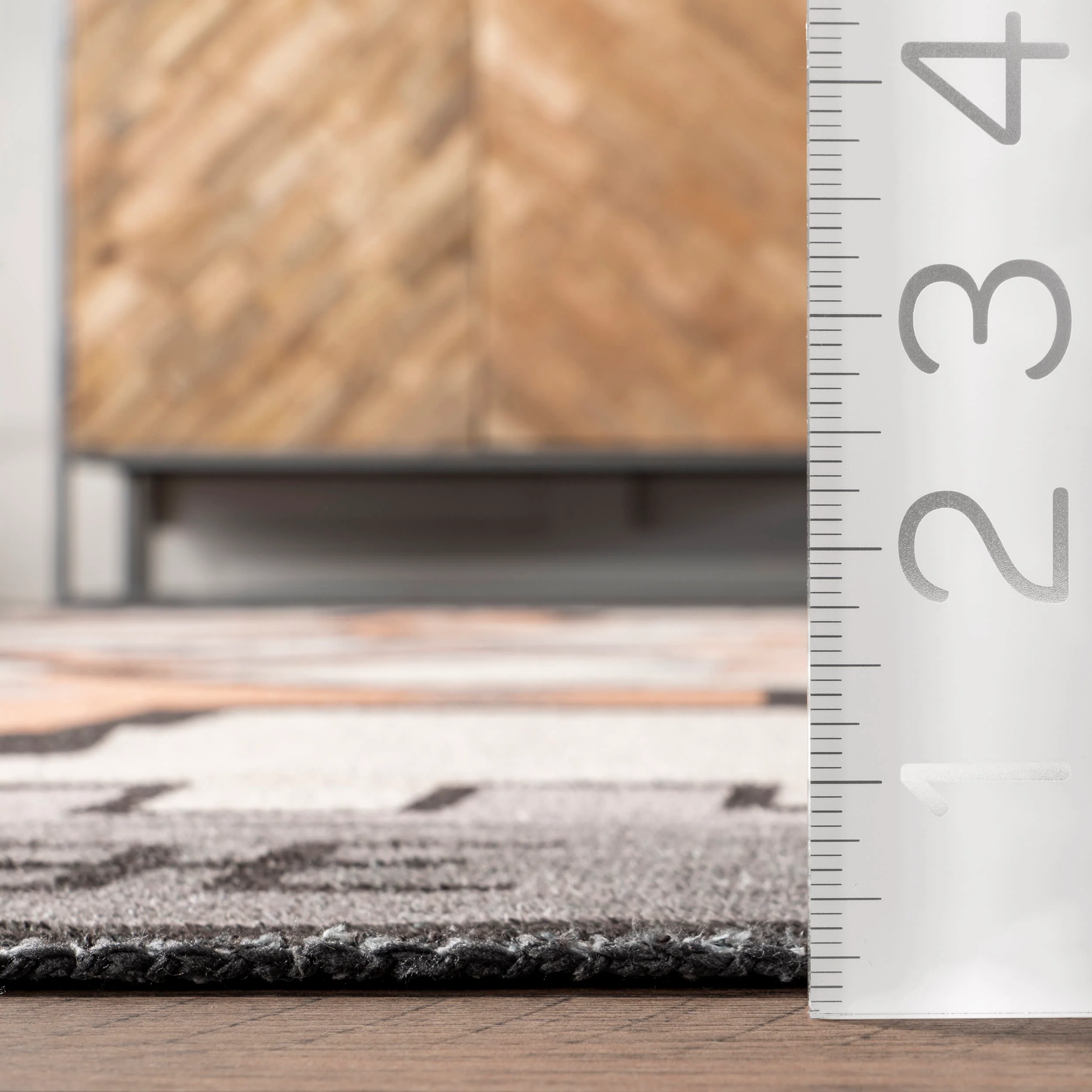 Devon Washable Aztec Rug | Ivory - Image 5