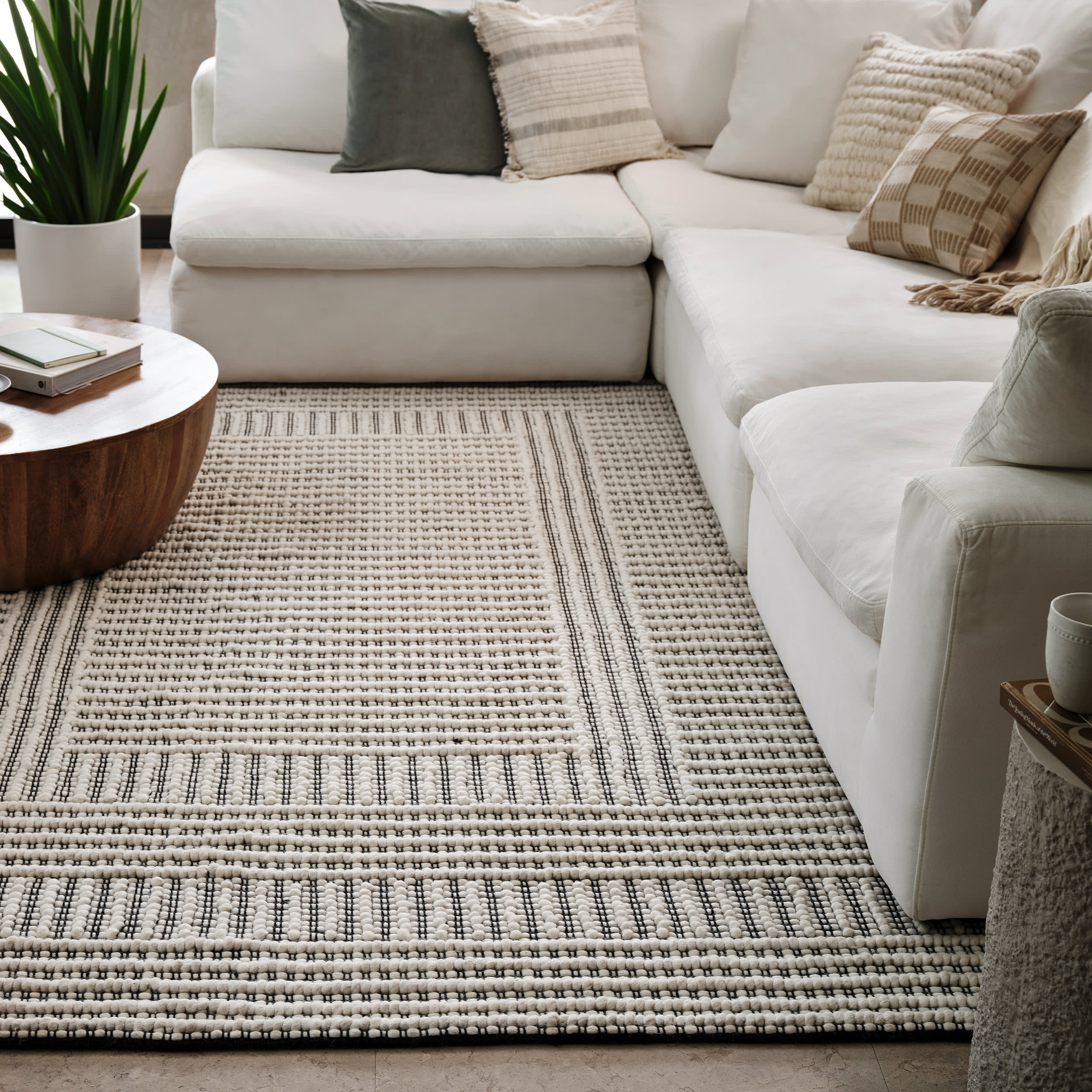Devon Wool Rug | Ivory - Image 2