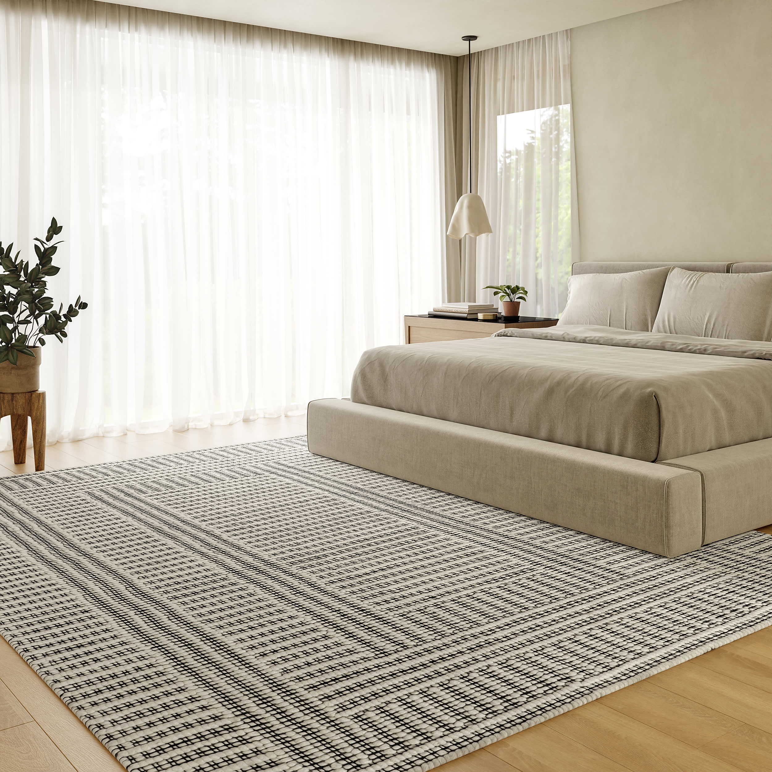 Devon Wool Rug | Ivory - Image 9