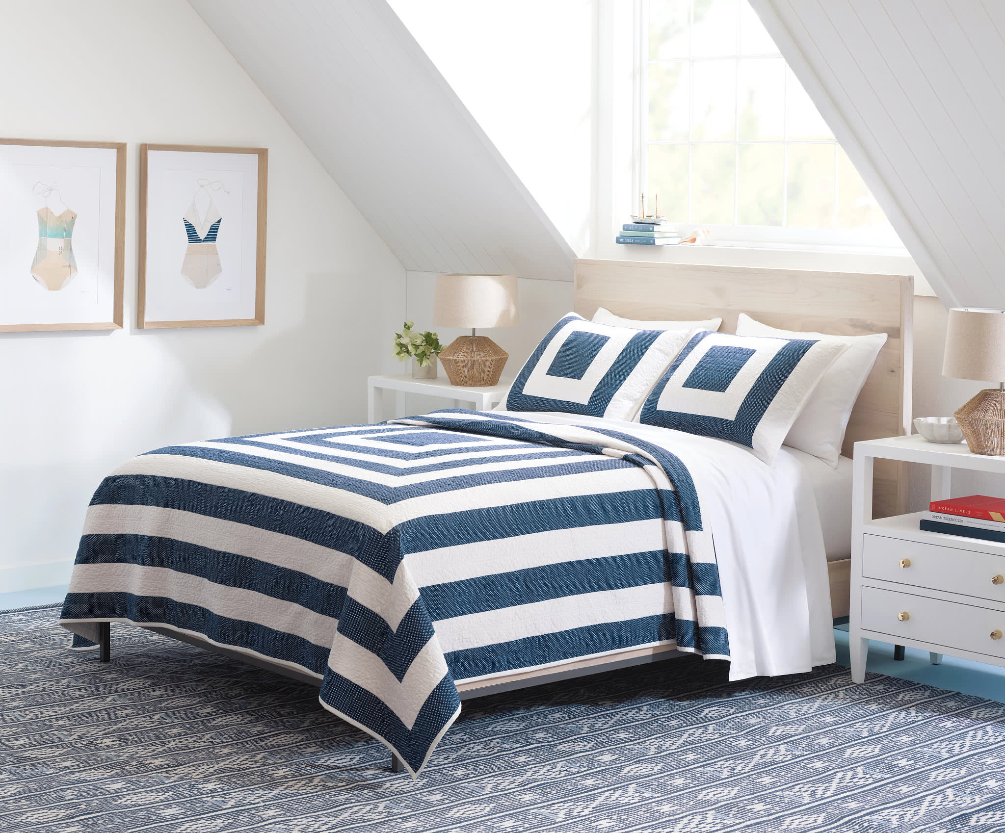 Dharma Handwoven Indoor/Outdoor Rug | Blue - Image 3
