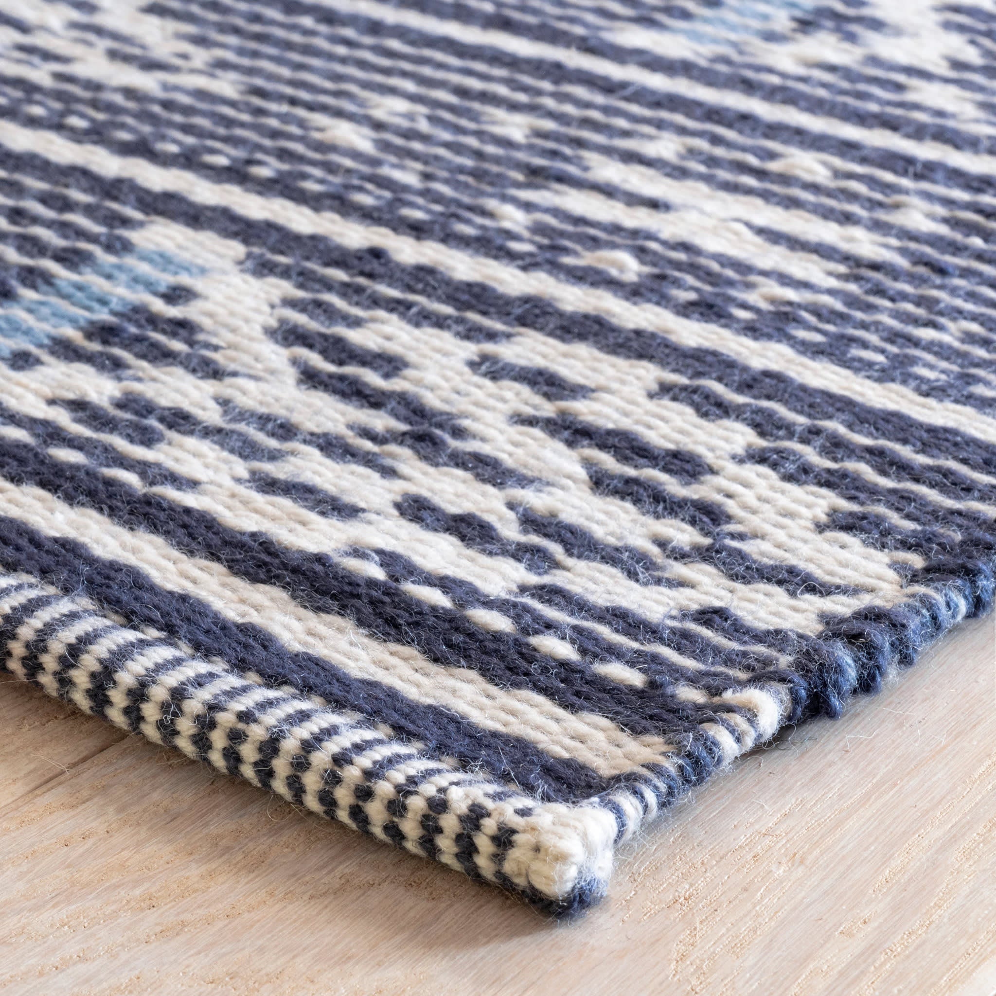 Dharma Handwoven Indoor/Outdoor Rug | Blue - Image 6