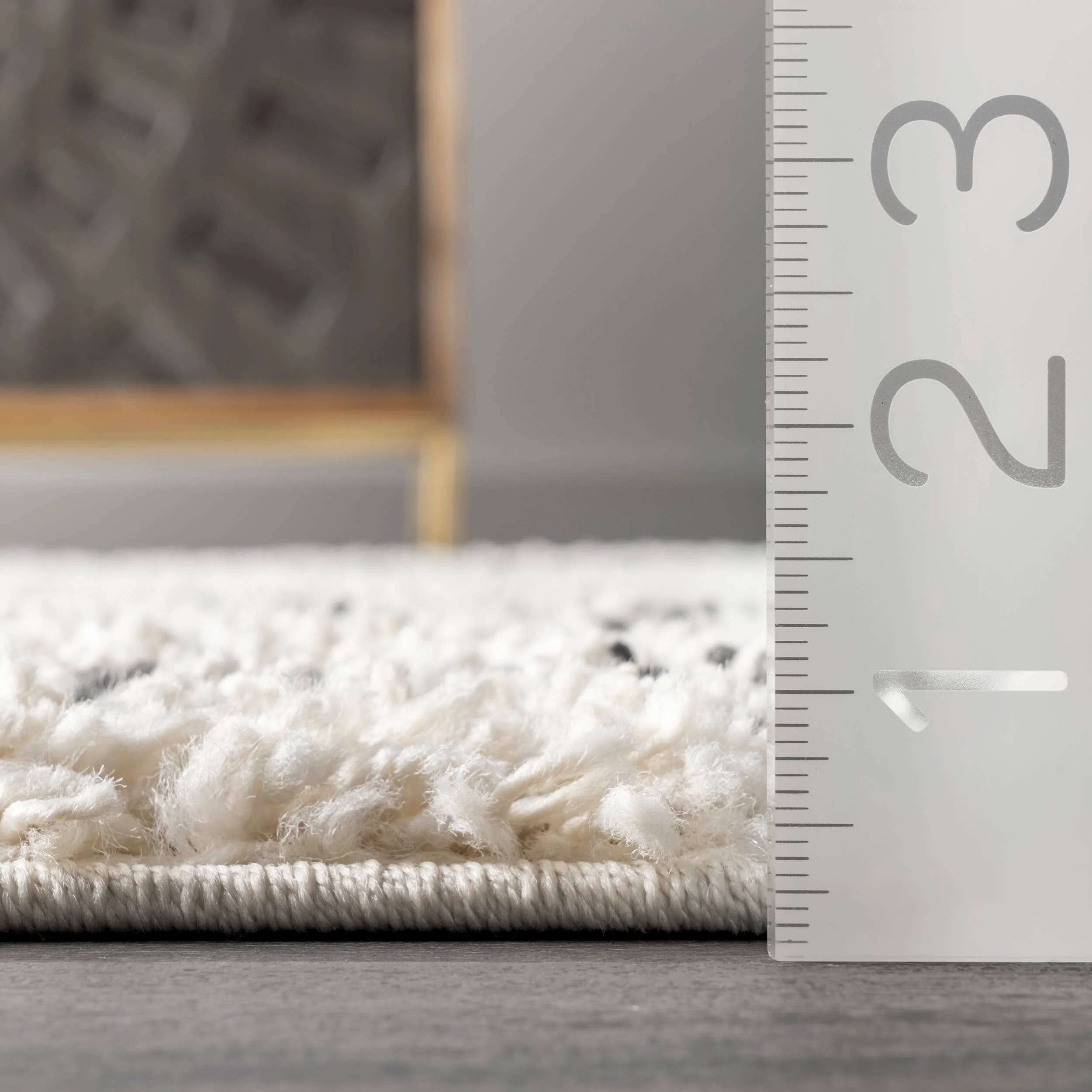 Diamond Drop Moroccan Rug | Off White - Image 5
