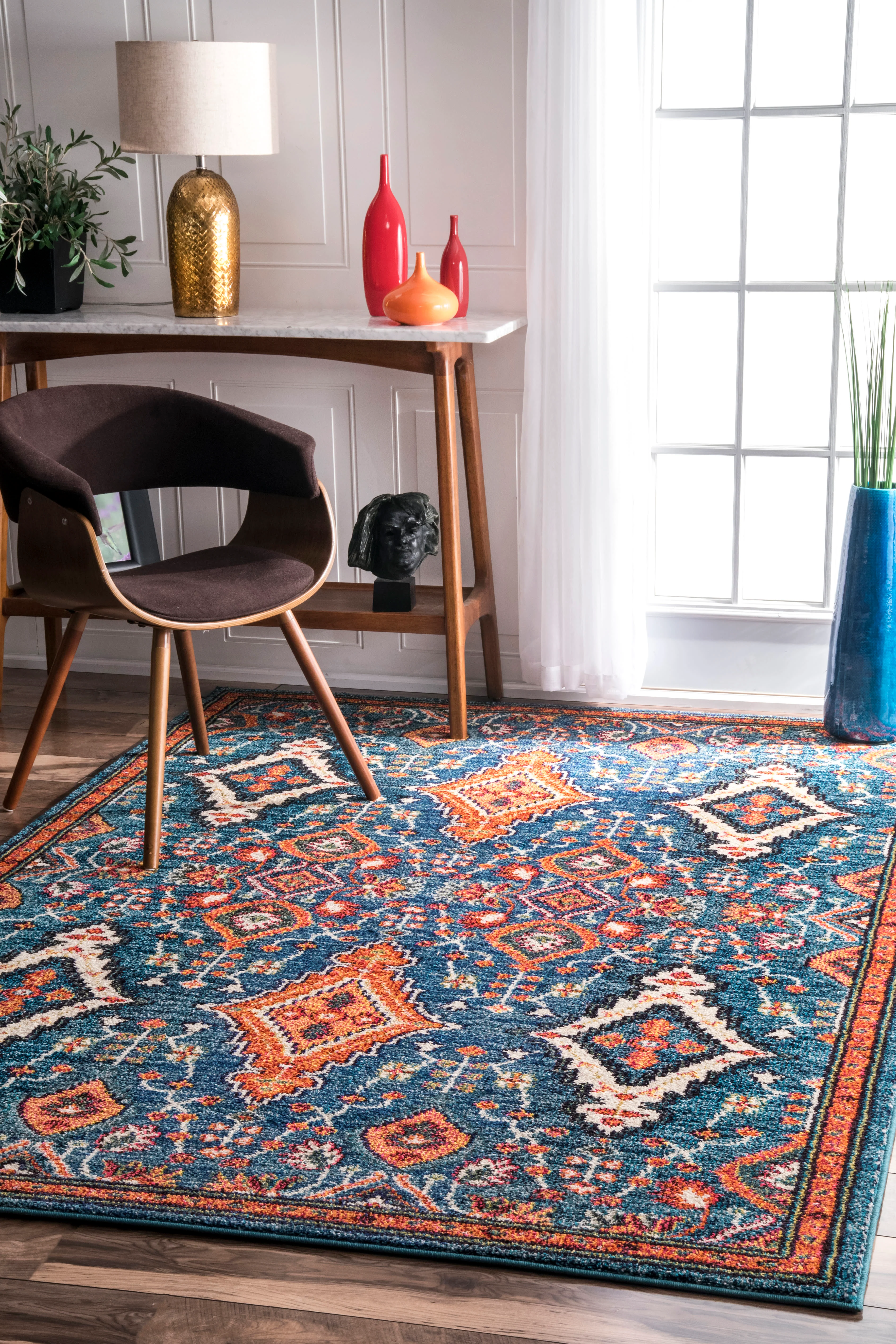 Diamond Drops Rug | Multicolor - Image 2
