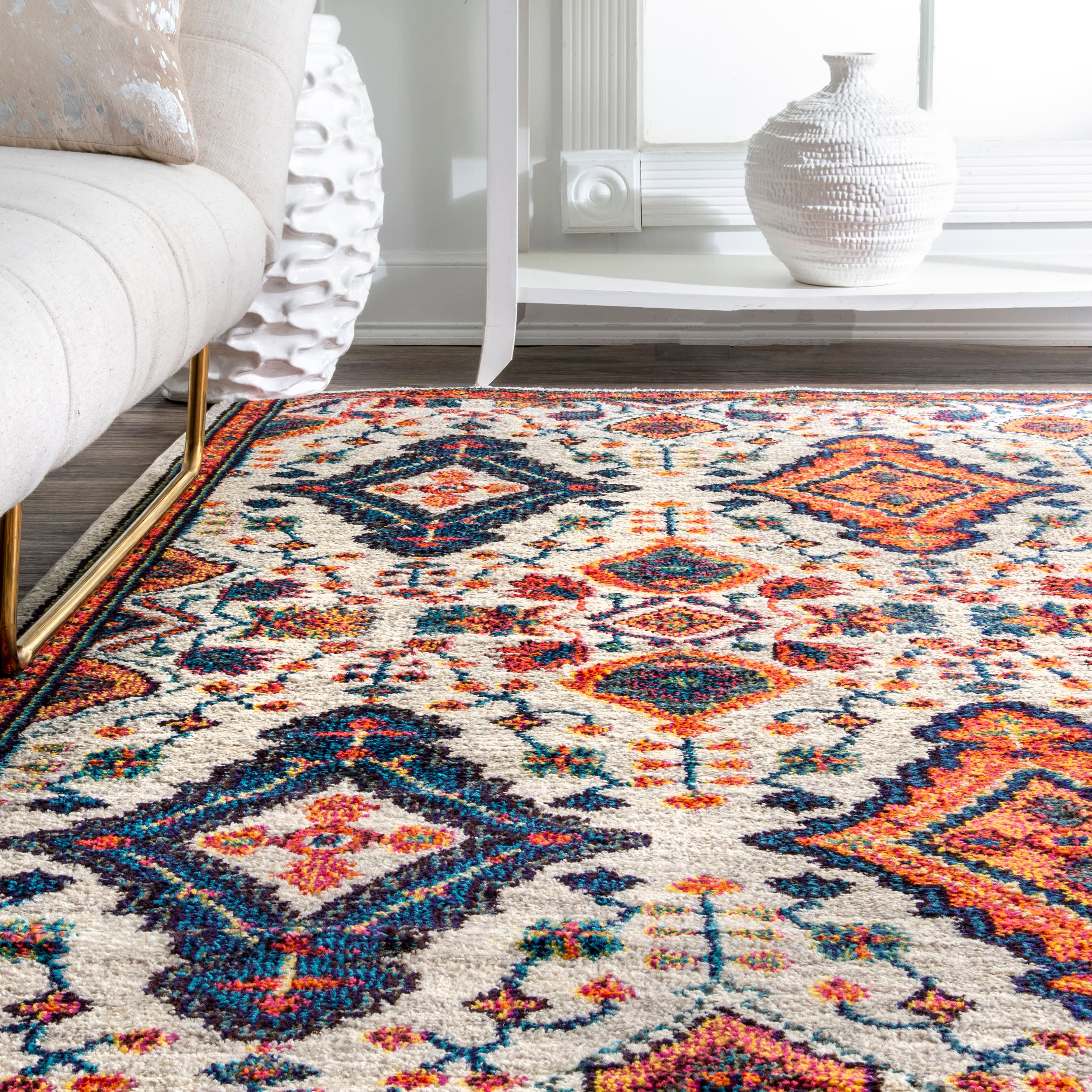 Diamond Drops Rug | Orange - Image 4