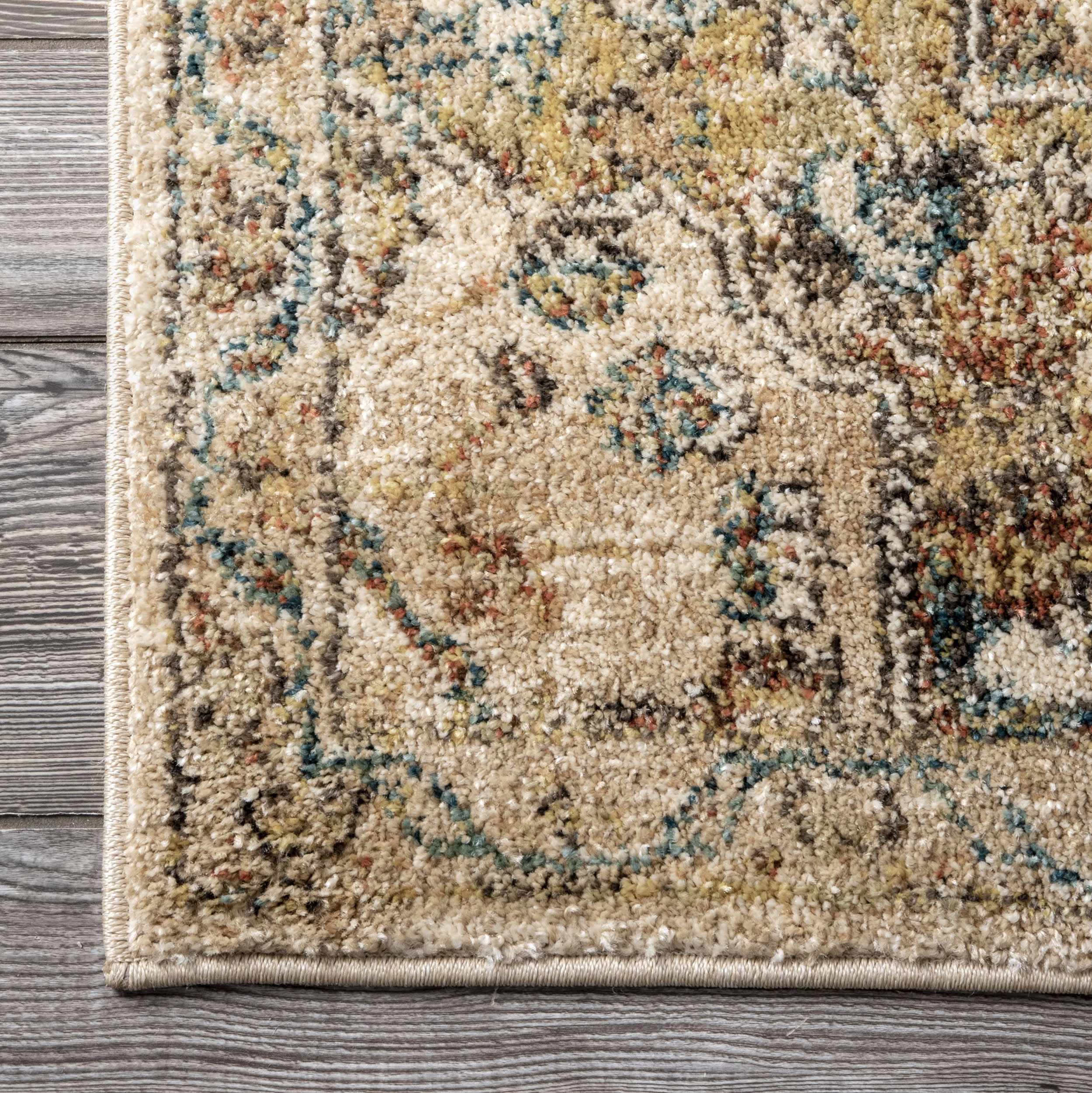 Diamond Medallion Rug | Tan - Image 3