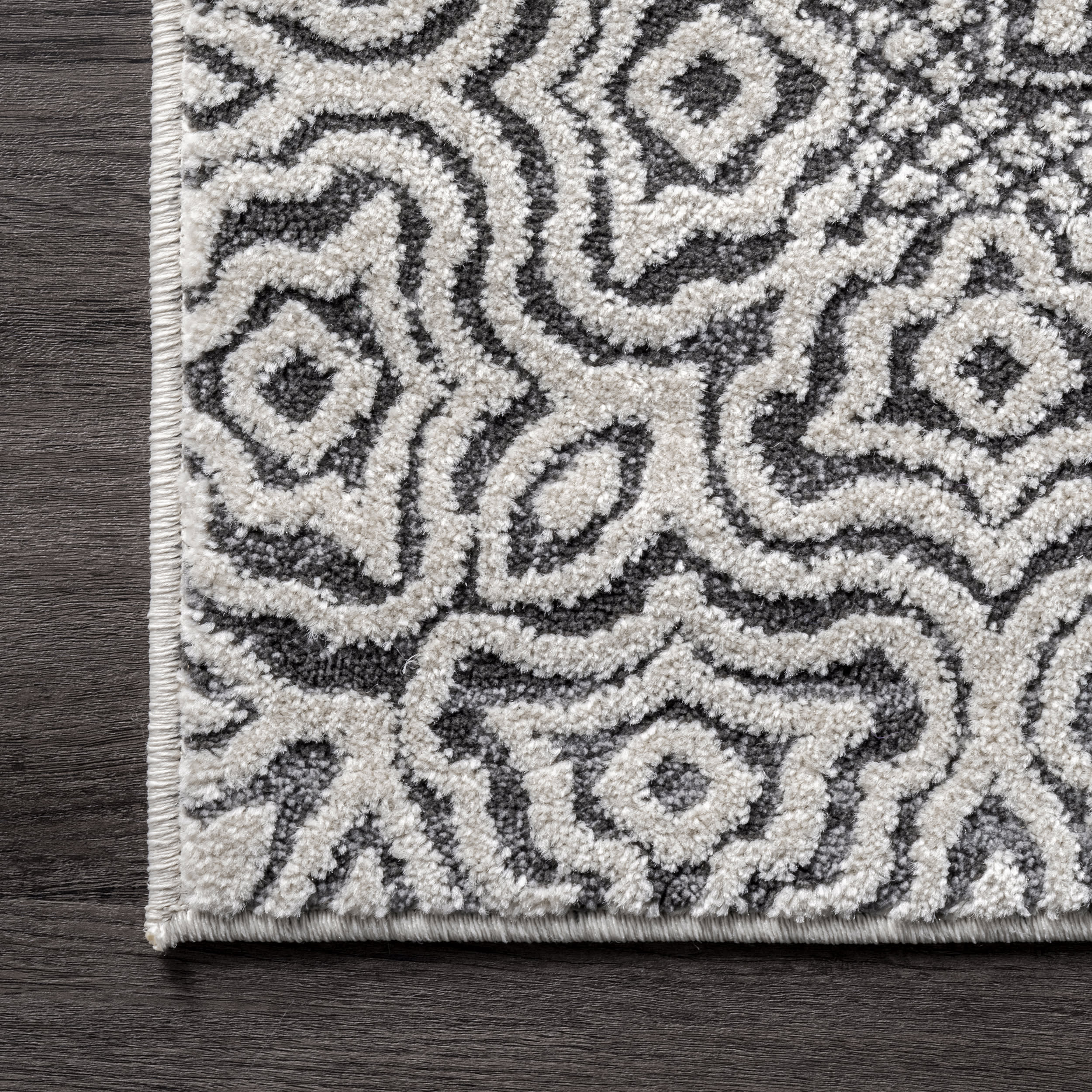 Diamond Mosaic Rug | Grey - Image 3