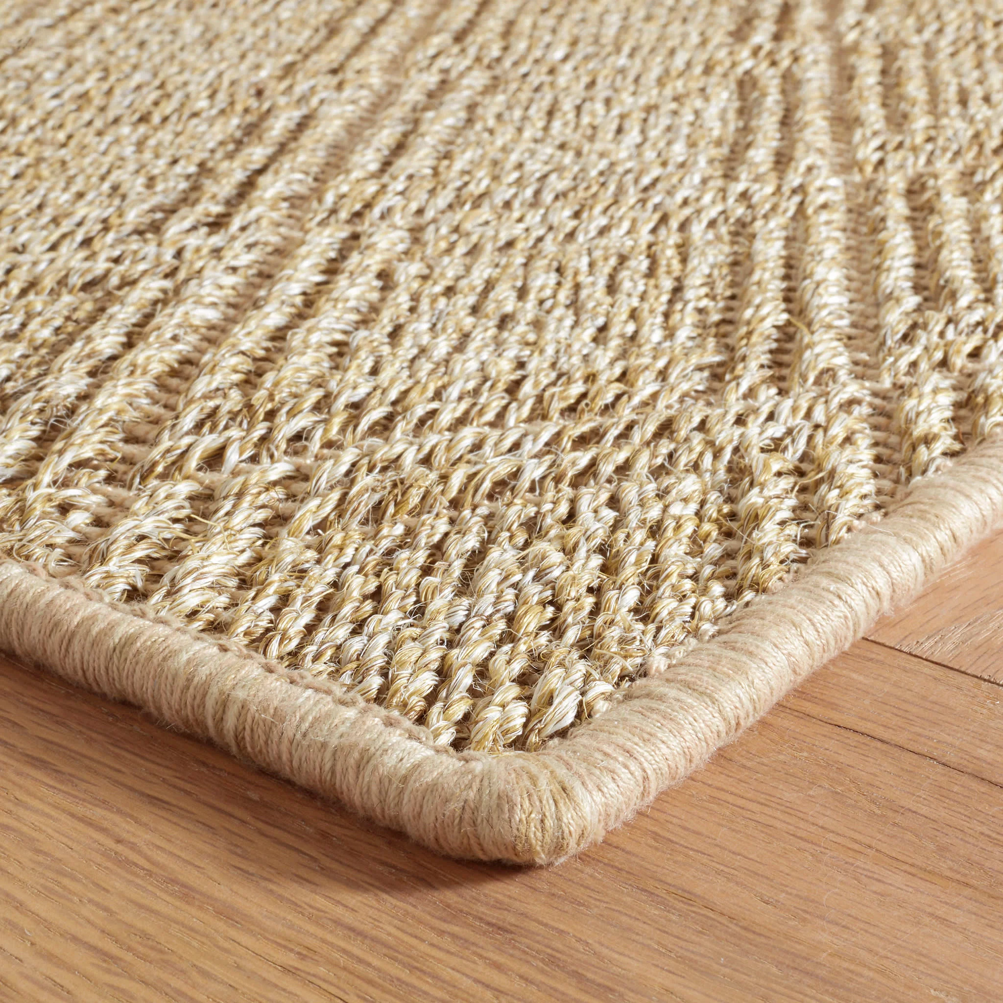 Diamond Woven Sisal Custom Rug | Natural - Image 3
