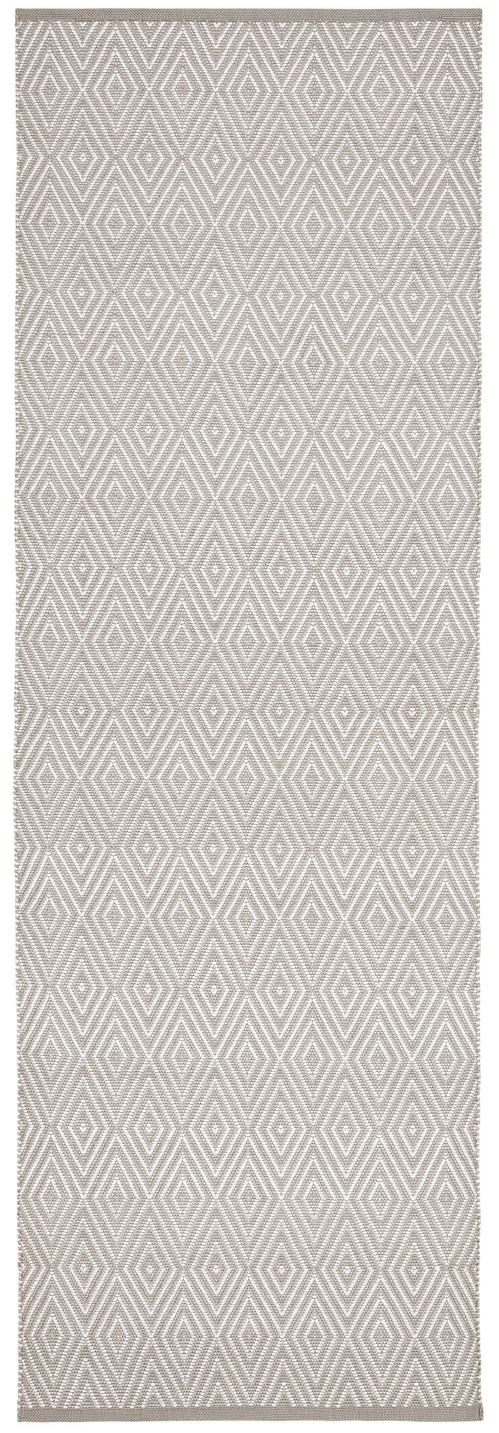 Diamond Handwoven Indoor/Outdoor Rug | Platinum/White - Image 2