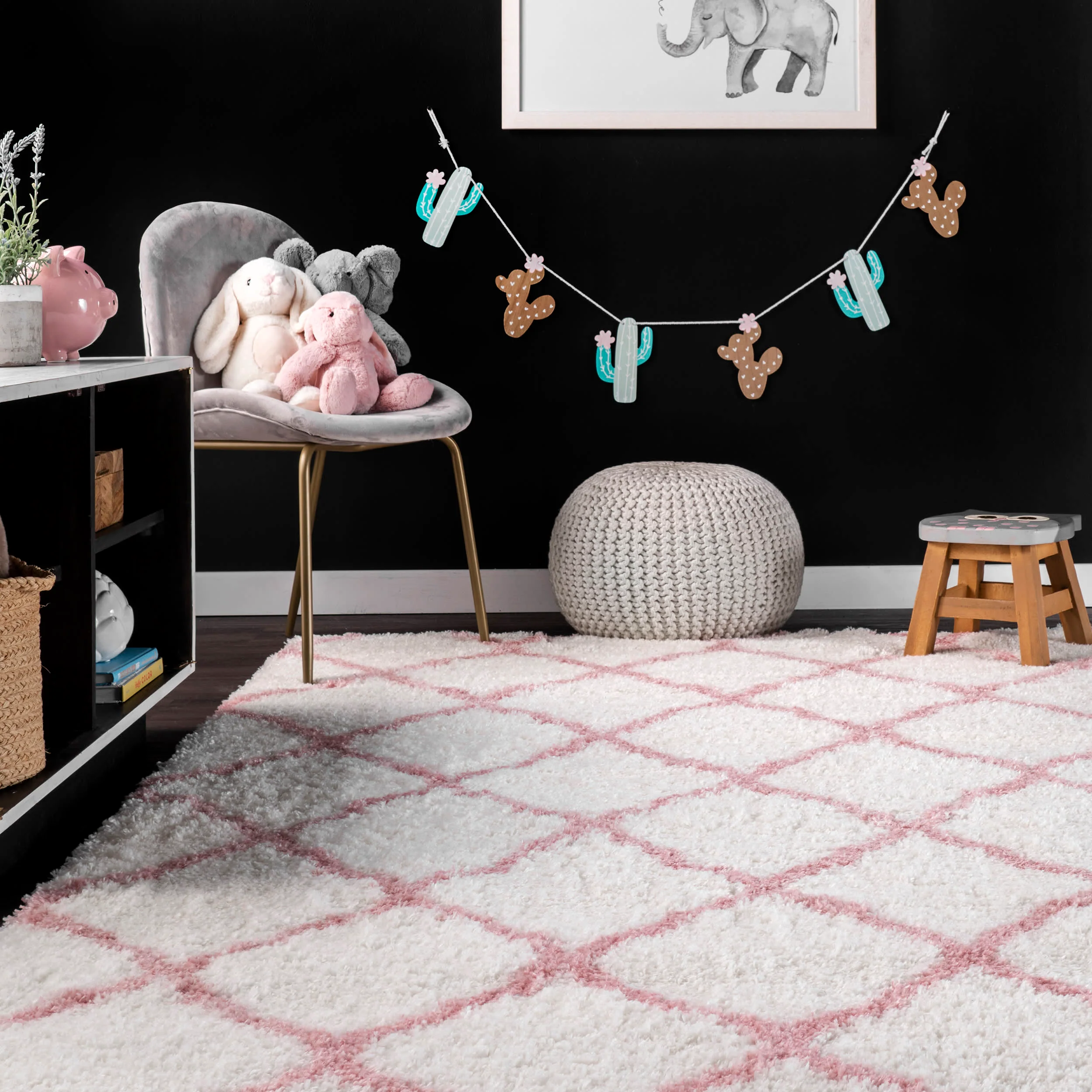 Diamond Rug | Baby Pink - Image 4