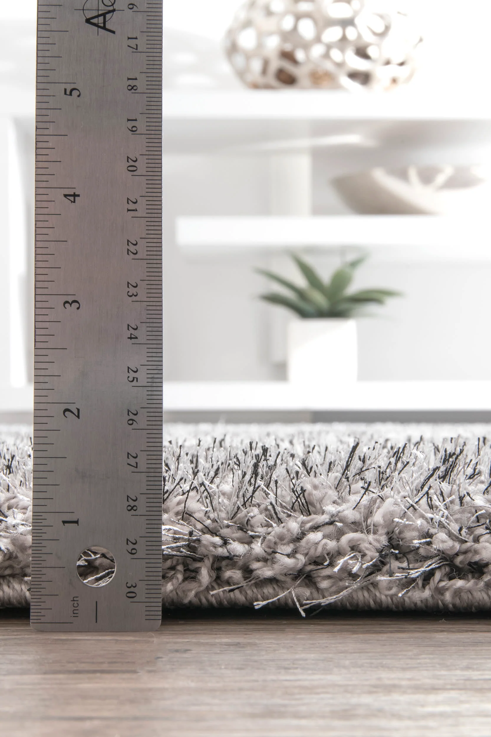 Diamond Shag Rug | Ash - Image 5