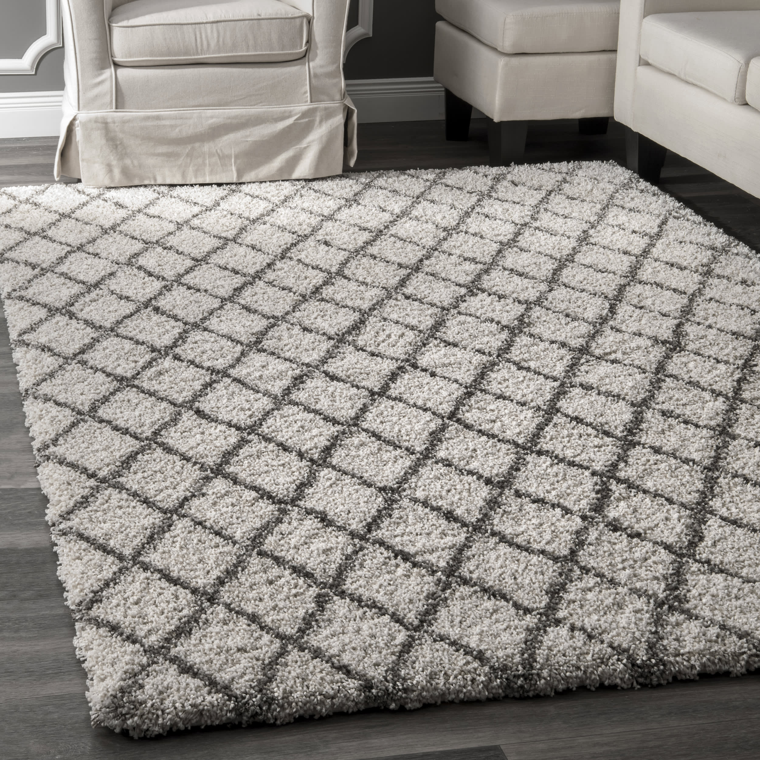 Diamond Trellis Rug | Ivory - Image 2