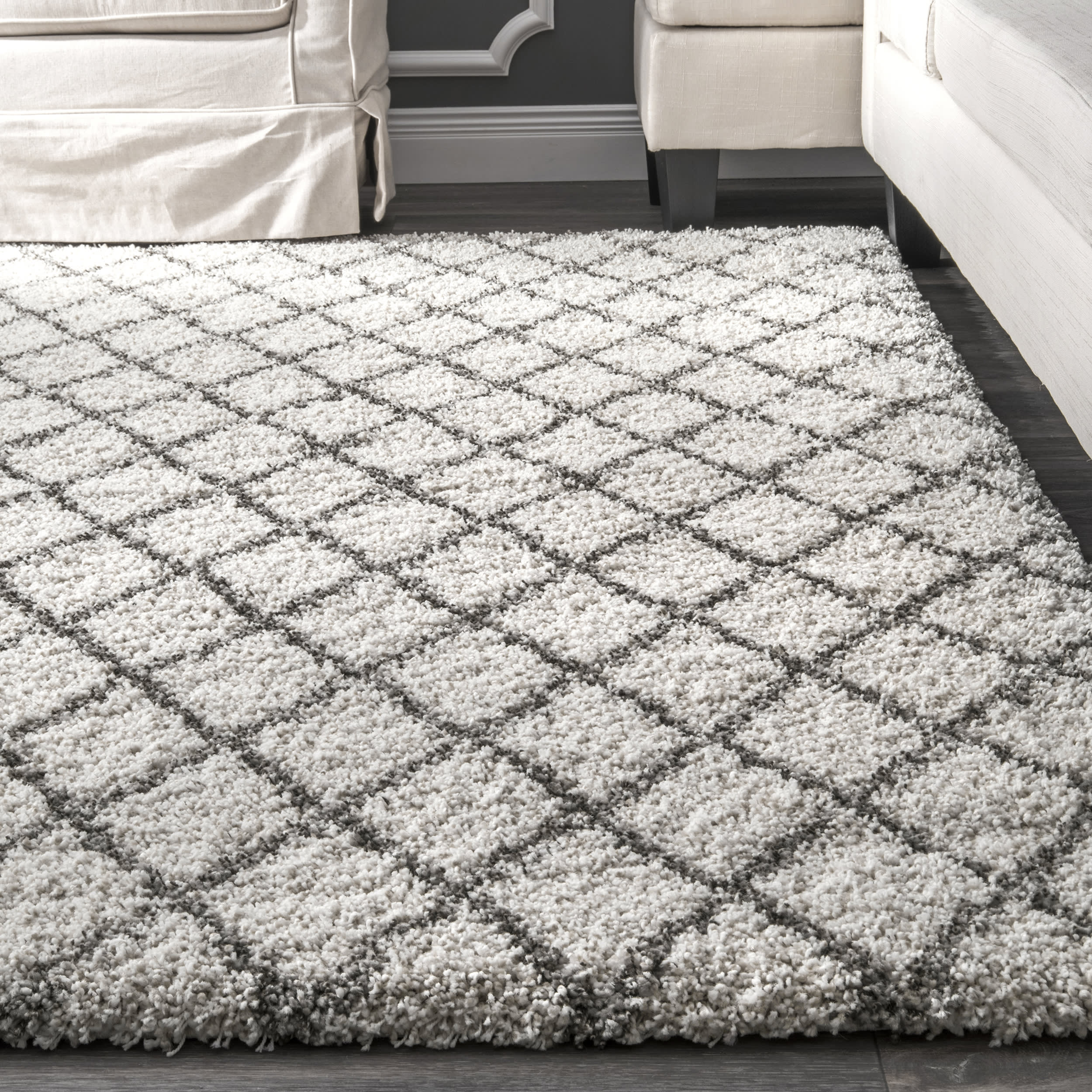 Diamond Trellis Rug | Ivory - Image 4