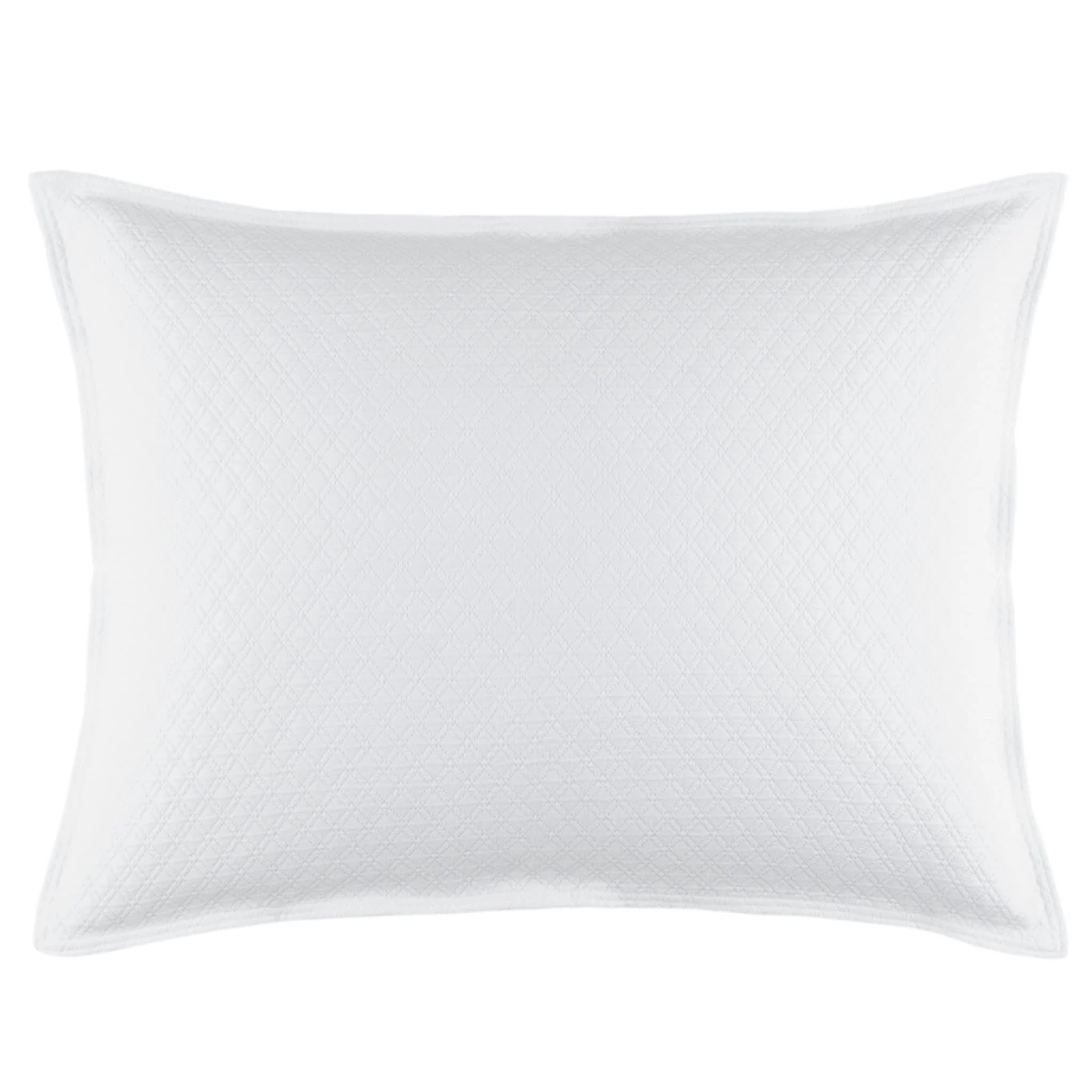 Diamond Matelasse Sham | White - Image 2