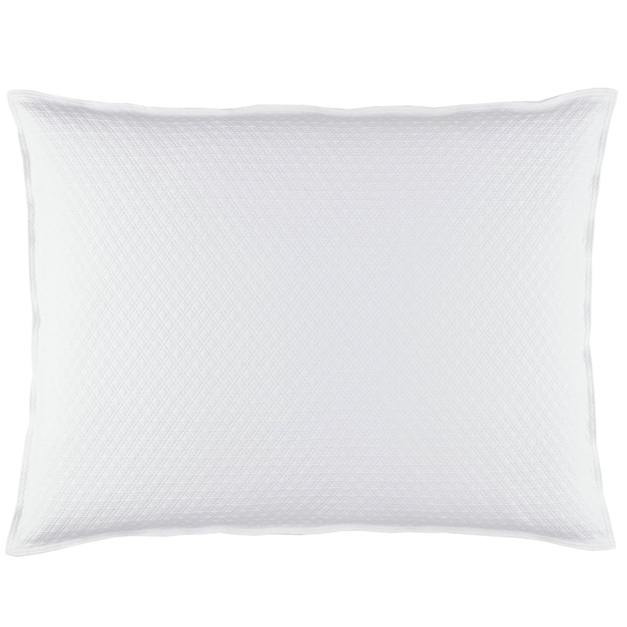 Diamond Matelasse Sham | White - Image 4