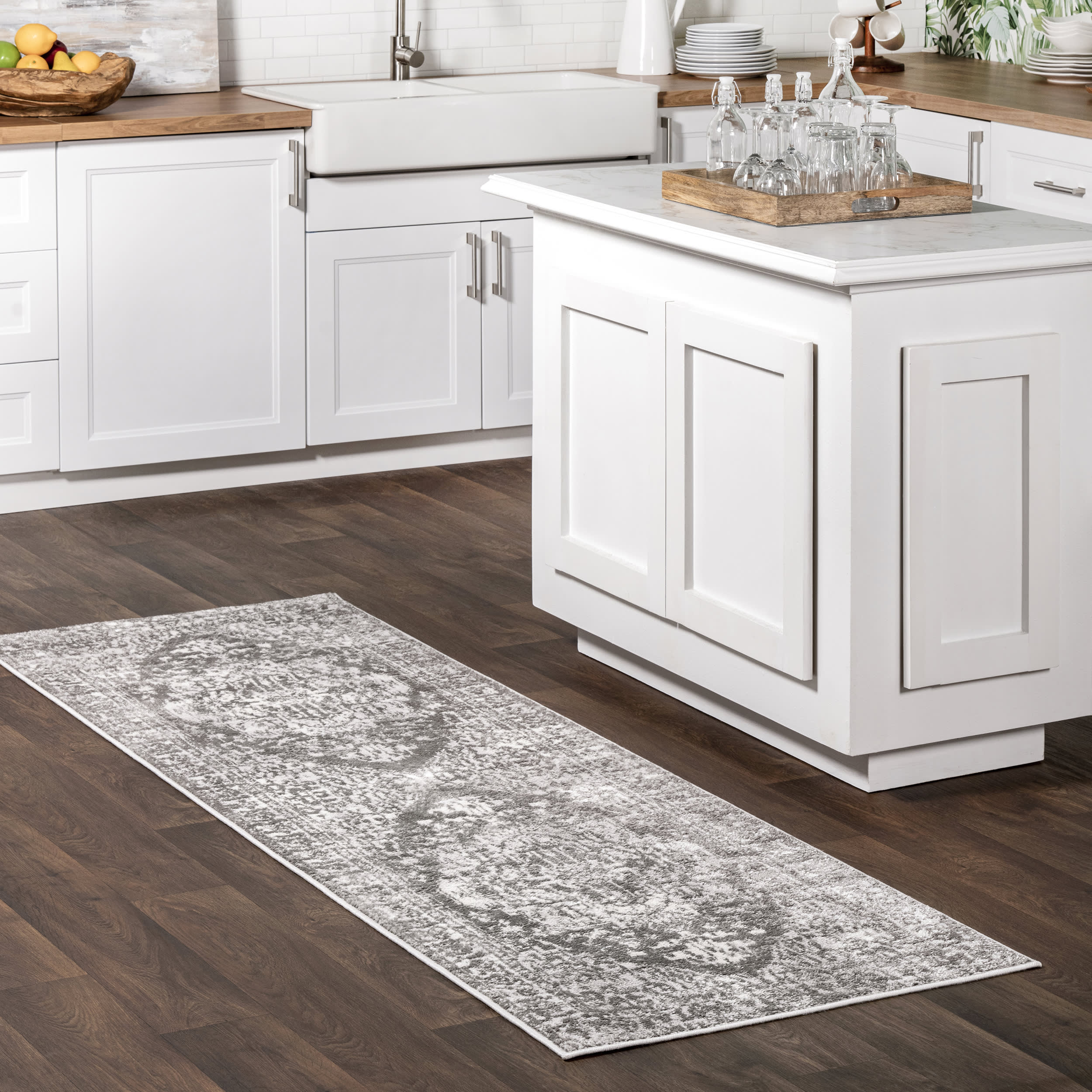 Diana Jewel Medallion Rug | Light Grey - Image 2