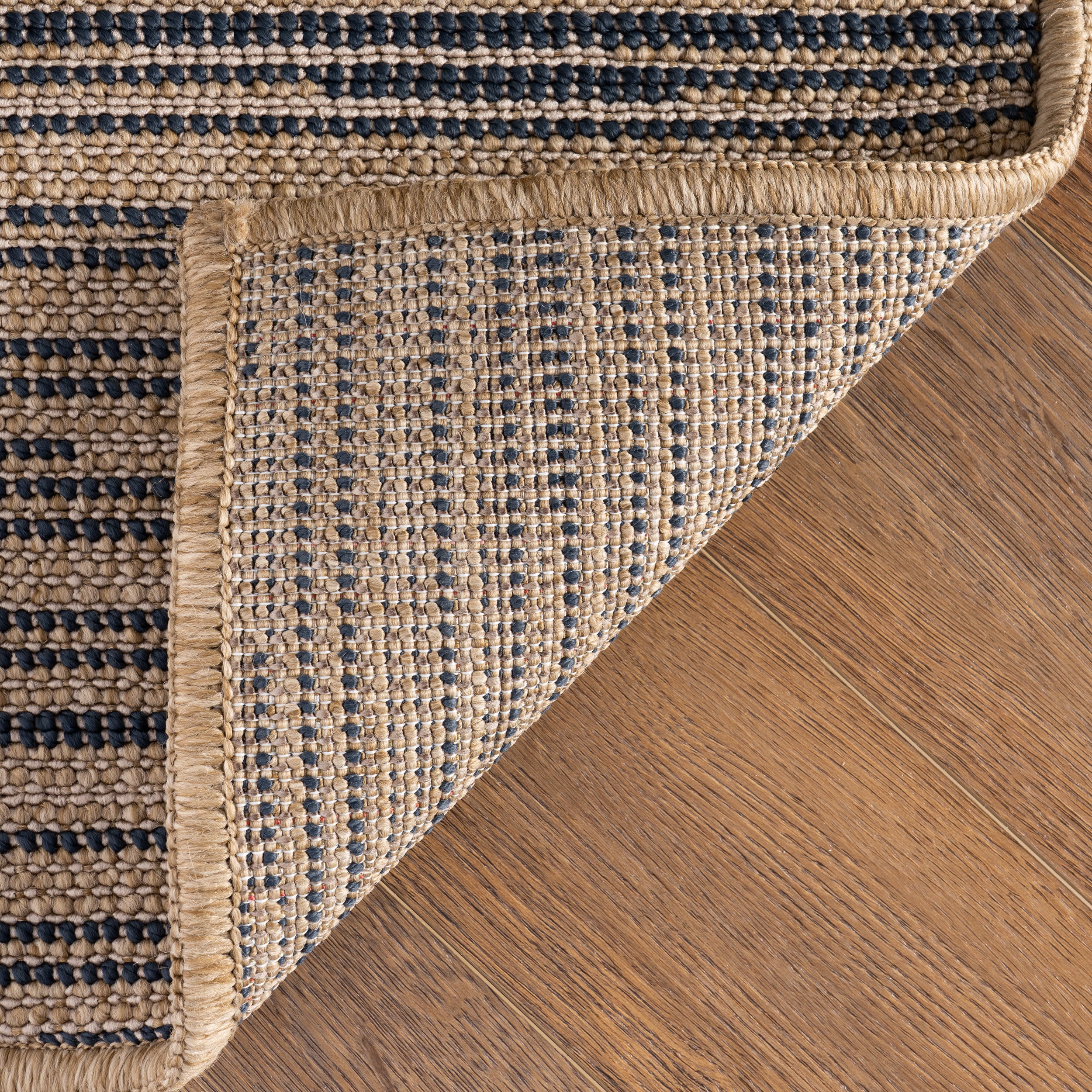 Dilara Transitional Abstract Indoor/Outdoor Rug | Natural Blue - Image 6