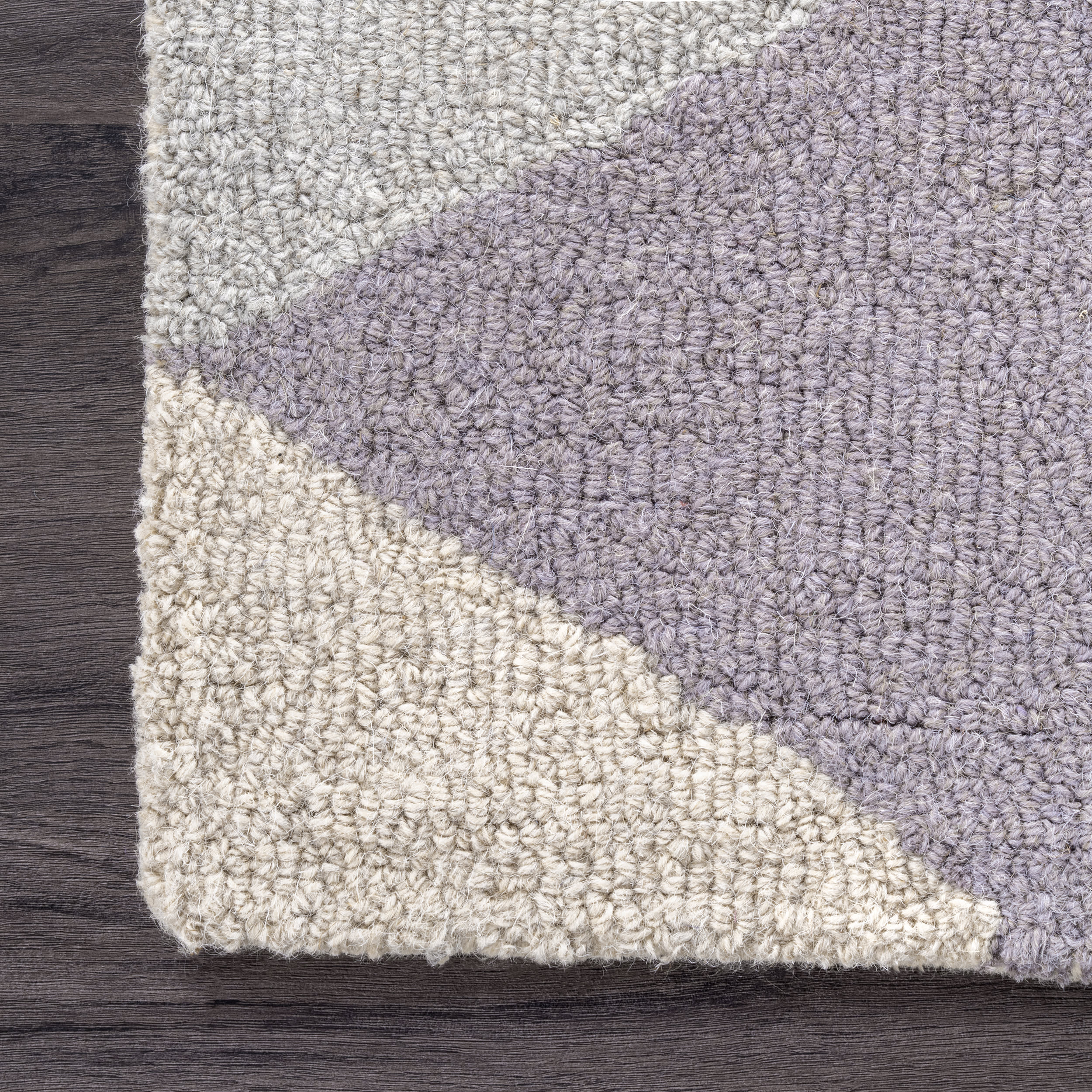 Dimensional Triangles Rug | Green - Image 3