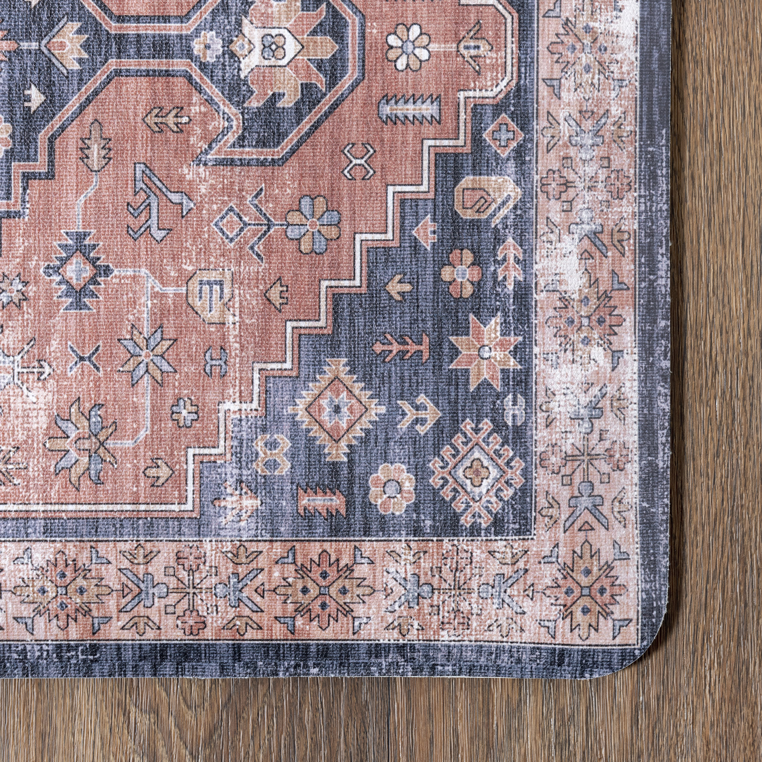 Distressed Medallion Anti-Fatigue Mat | Blue - Image 3