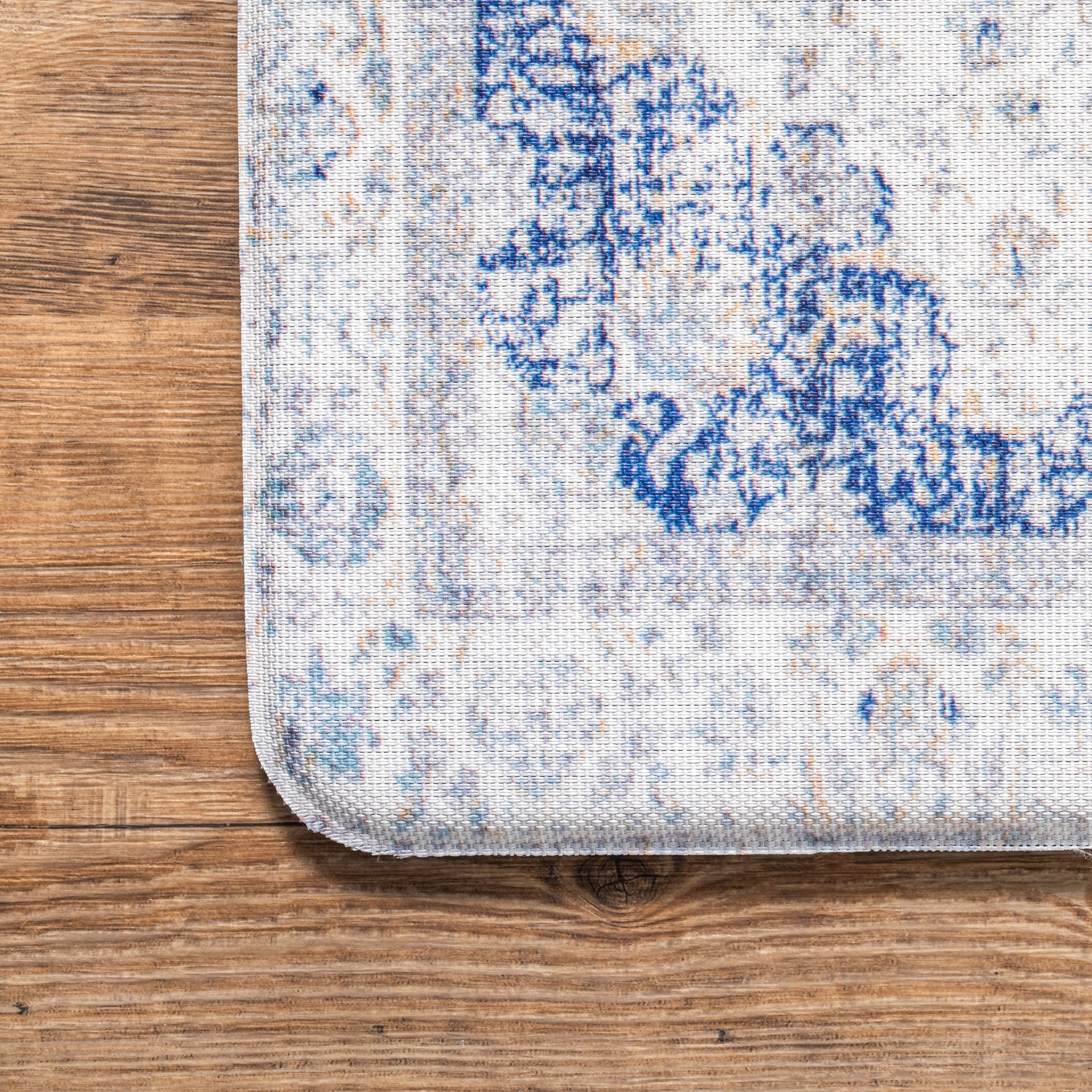 Distressed Persian Printed Anti-Fatigue Mat | Blue - Image 3