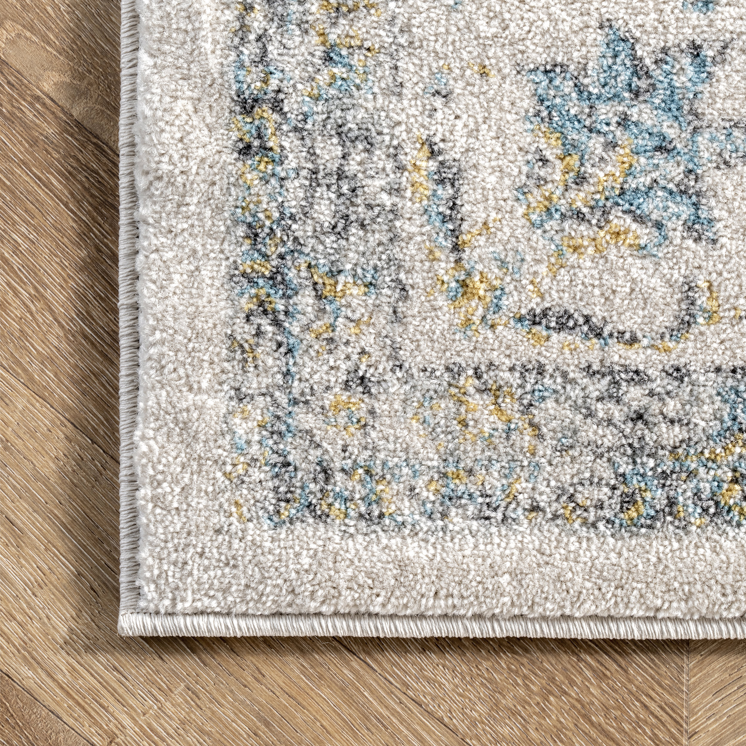 Distressed Persian Rug | Blue - Image 3