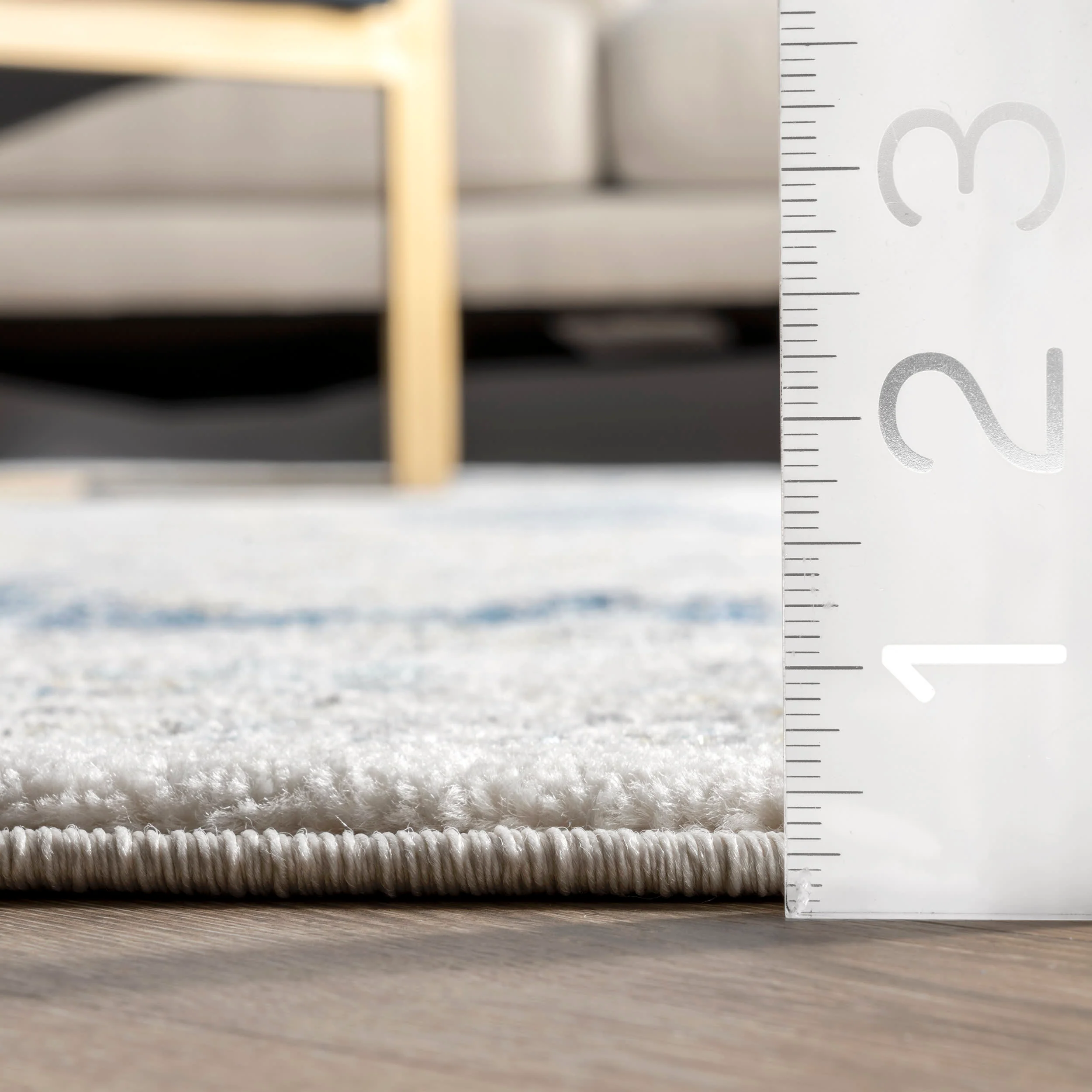 Distressed Persian Rug | Blue - Image 5