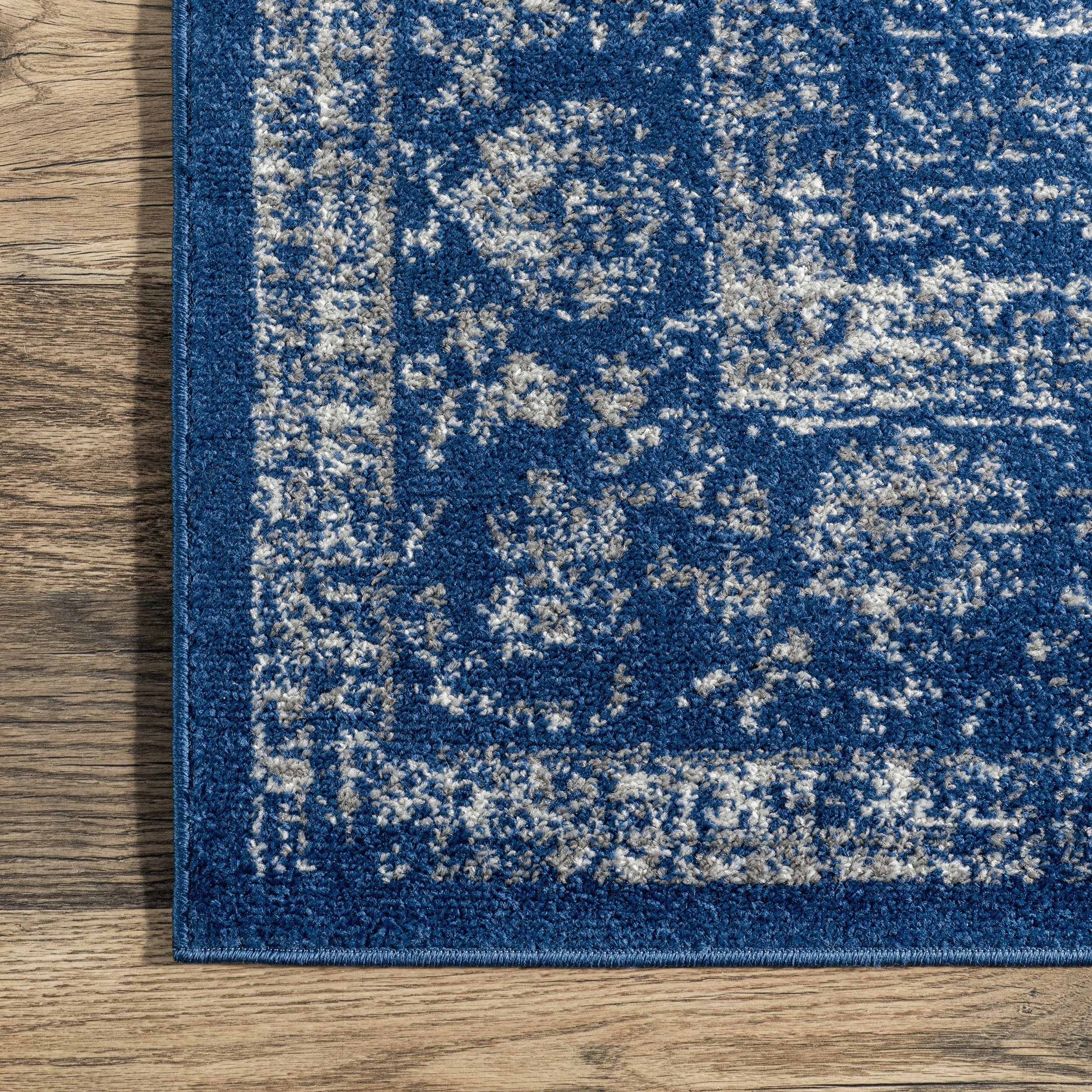 Distressed Persian Rug | Dark Blue - Image 3