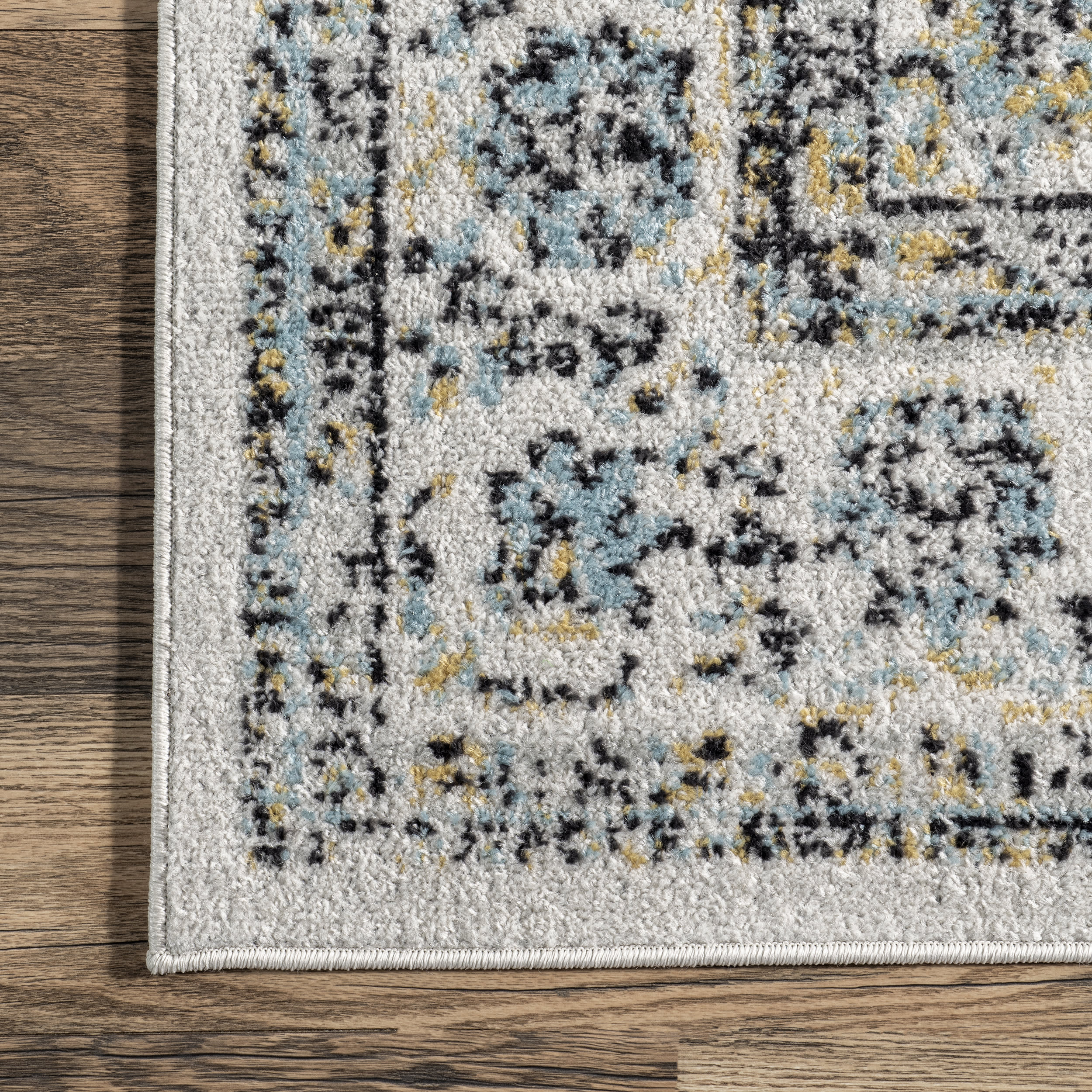 Distressed Persian Rug | Grey - Image 3