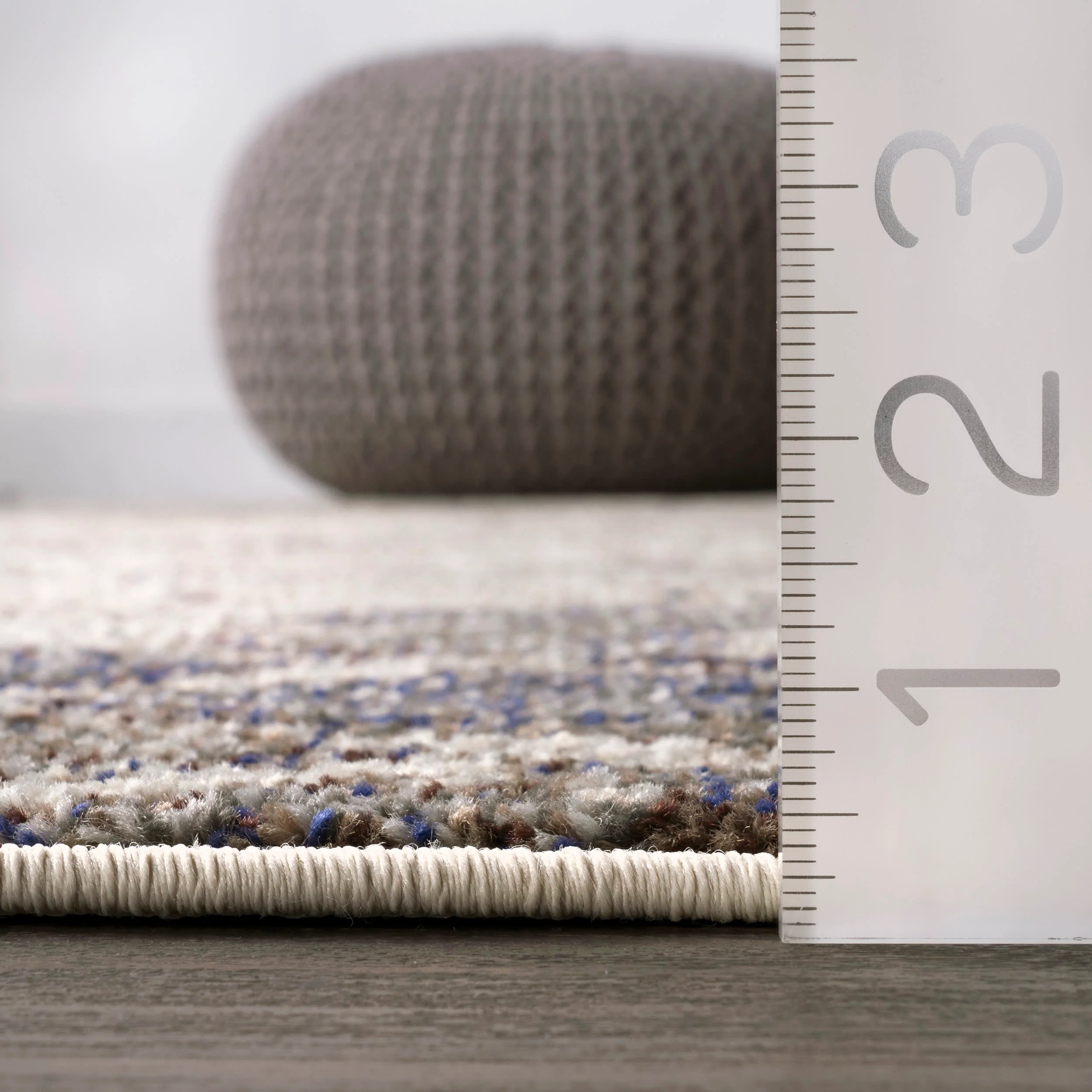 Distressed Trellis Rug | Grey - Image 5