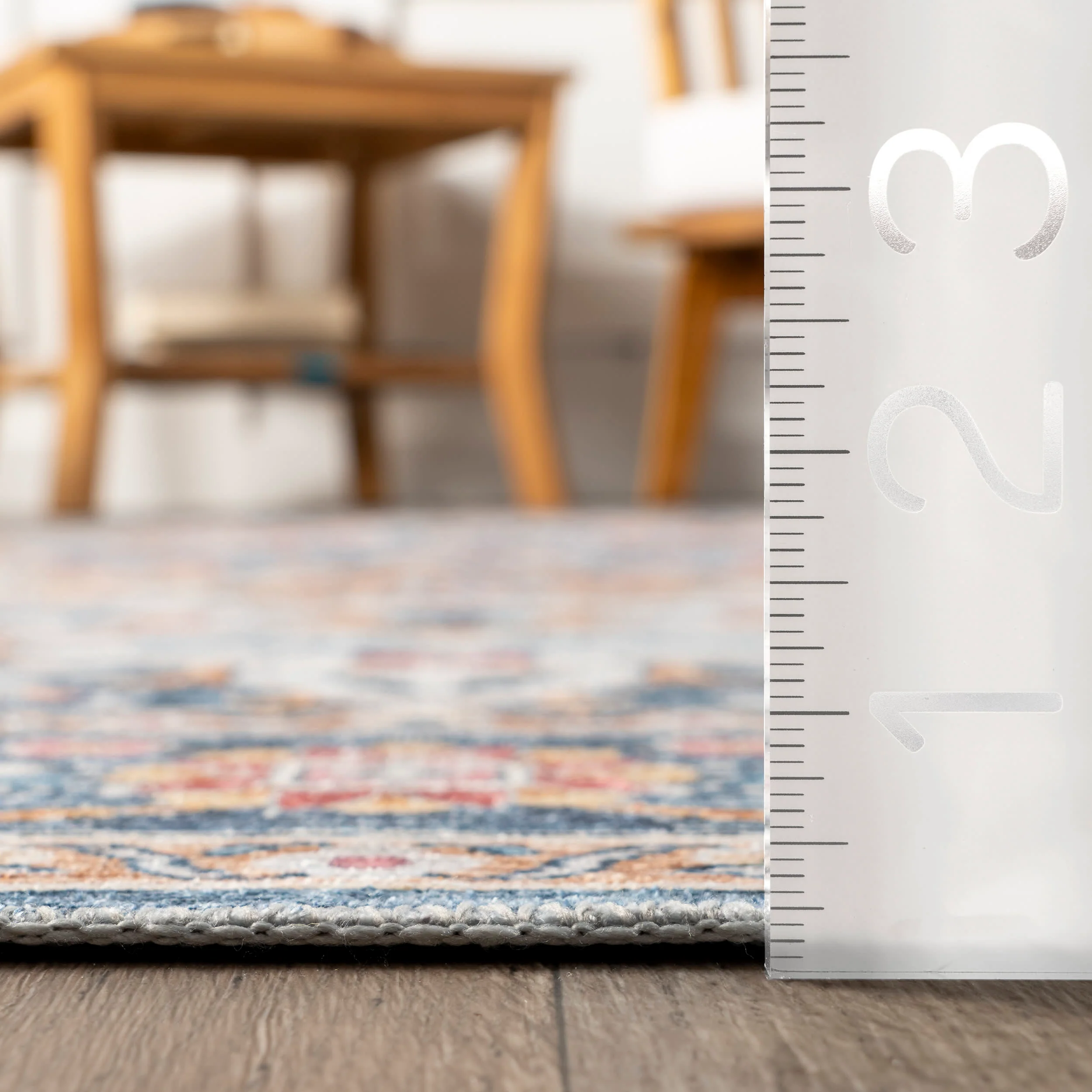 Dita Spill Proof Washable Rug | Blue Multicolor - Image 5
