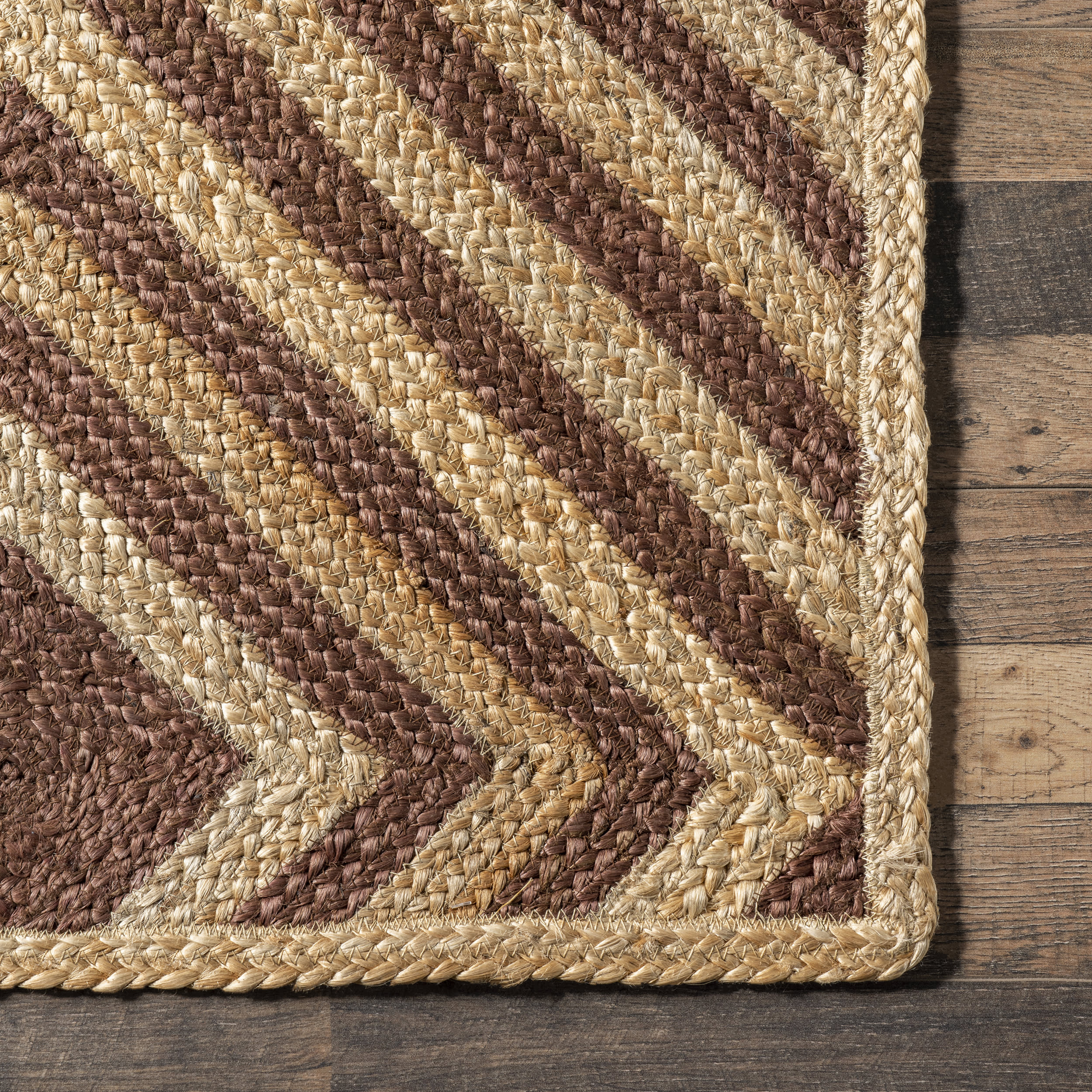 Dogwood Tiled Jute Rug | Brown - Image 3