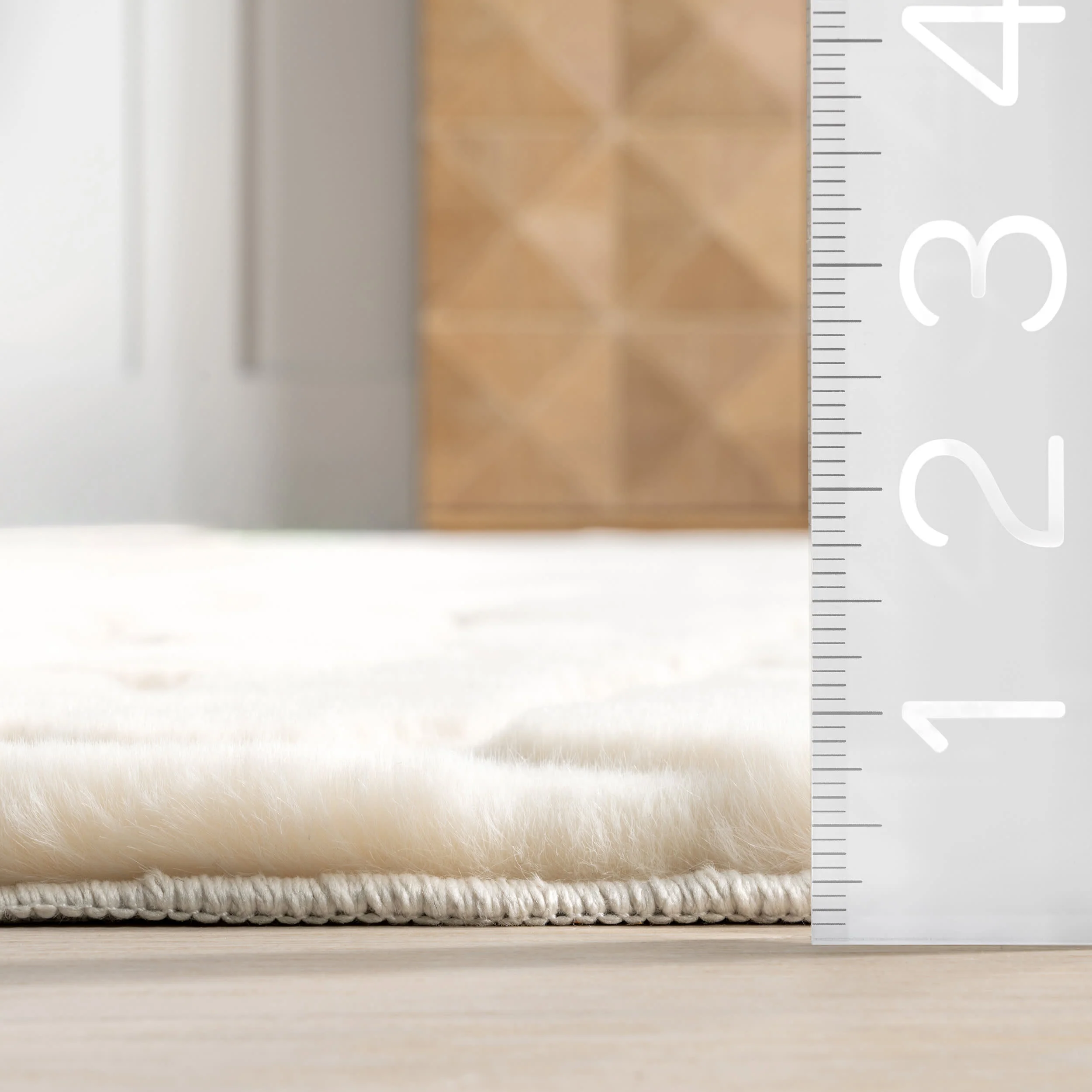 Dollie Pathway Plush Cloud Washable Rug | Off White - Image 5