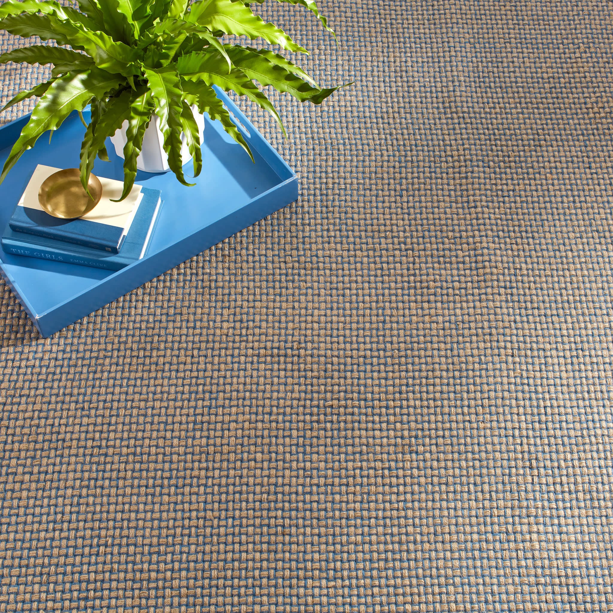 Donnie Handwoven Jute Rug | Navy - Image 2