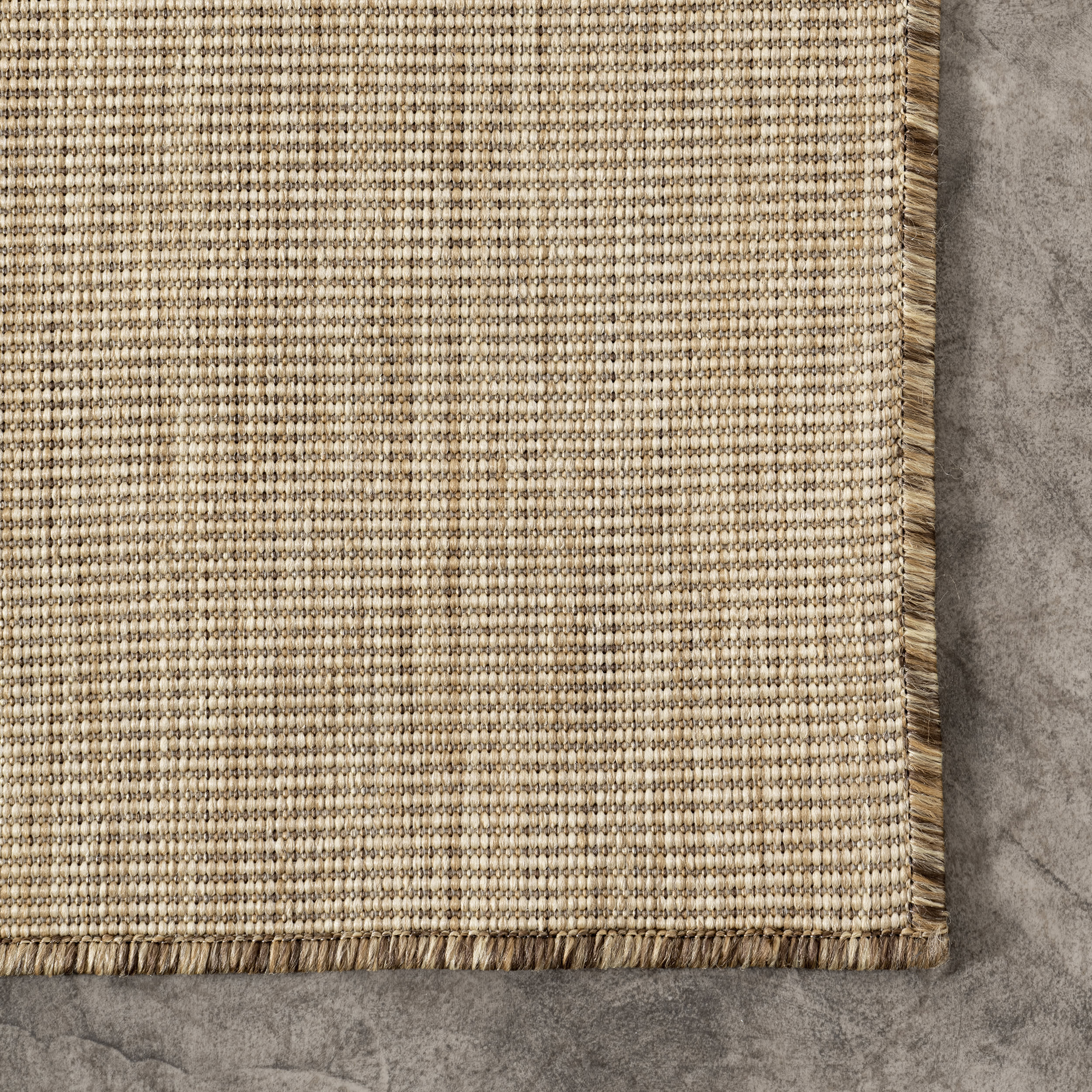 Dorinda Hazy Solid Indoor/Outdoor Rug | Brown - Image 3