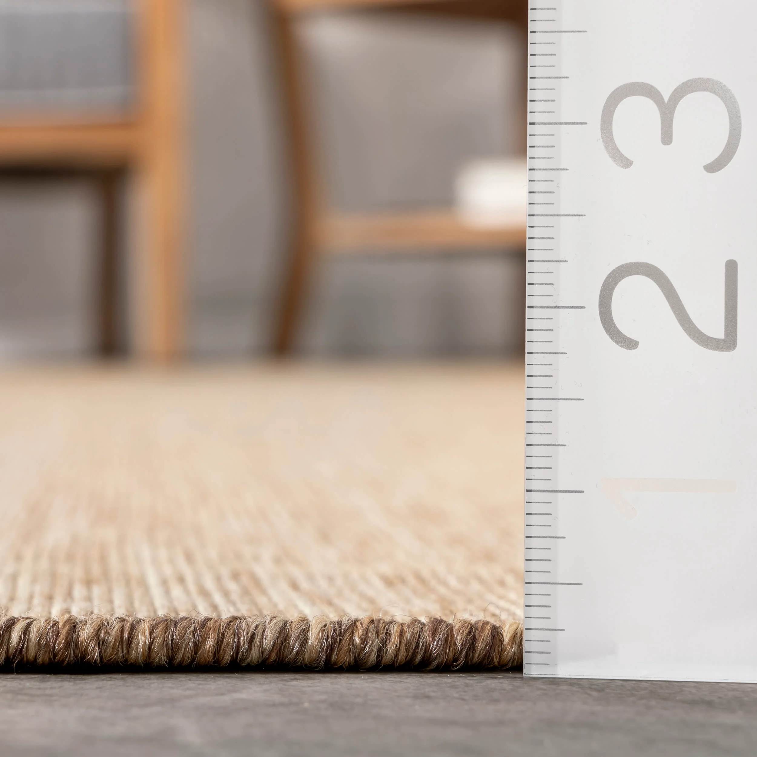 Dorinda Hazy Solid Indoor/Outdoor Rug | Brown - Image 5