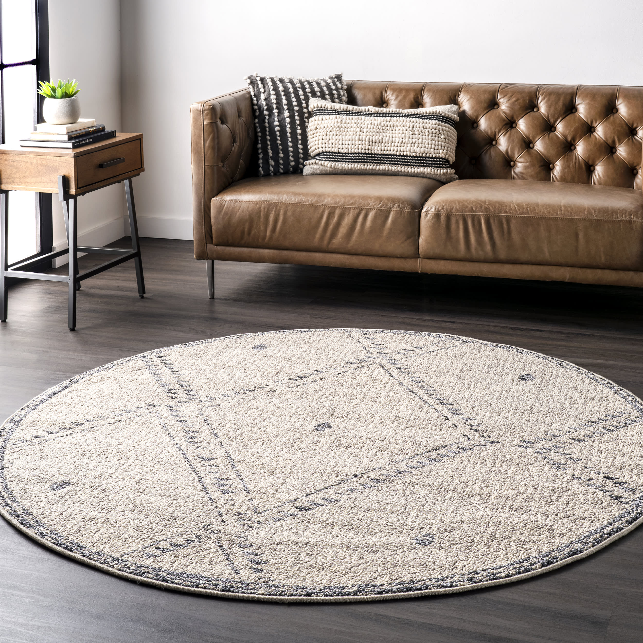 Dotted Trellis Rug | Ivory - Image 2